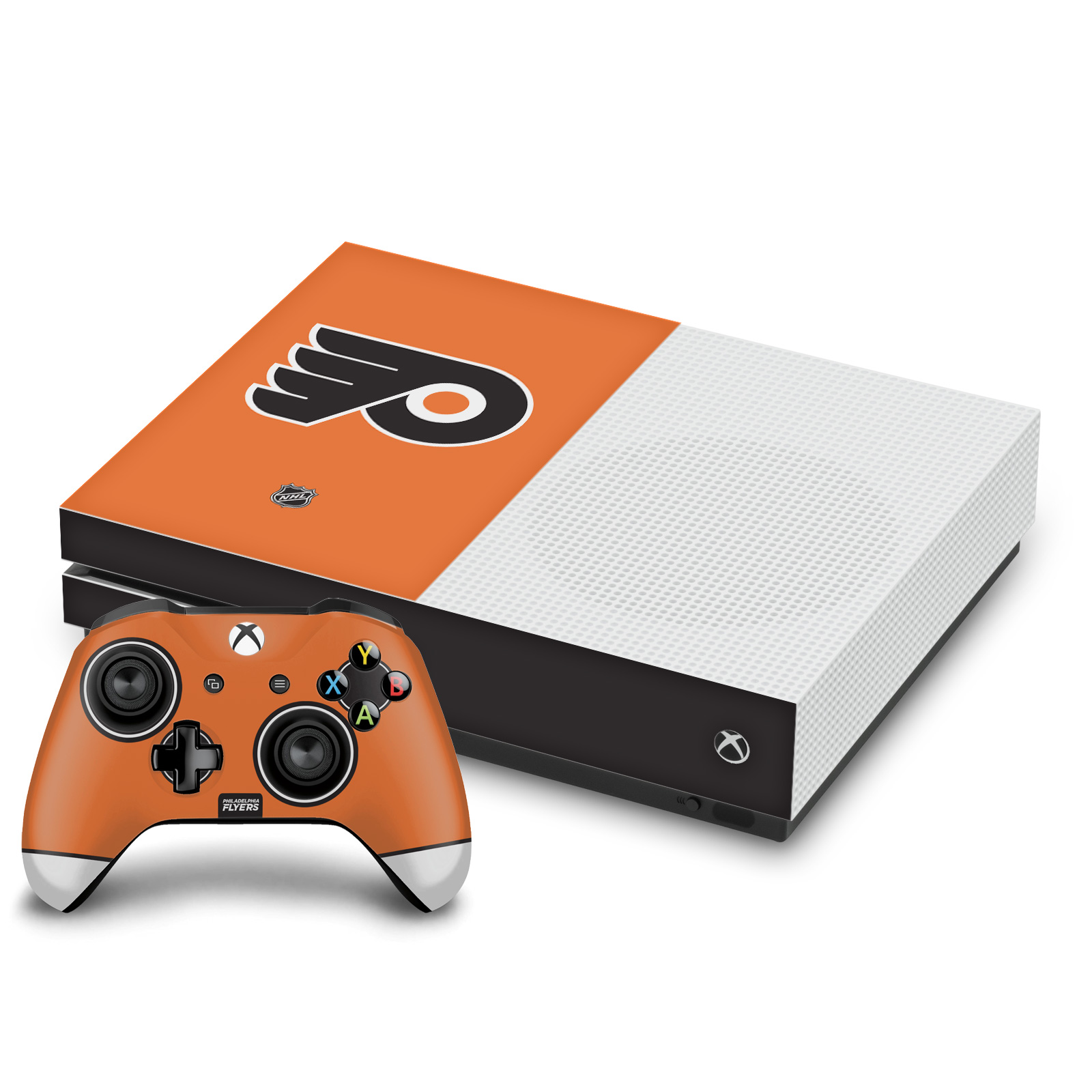 OFFICIAL NHL PHILADELPHIA FLYERS VINYL SKIN DECAL FOR ONE S CONSOLE & CONTROLLER