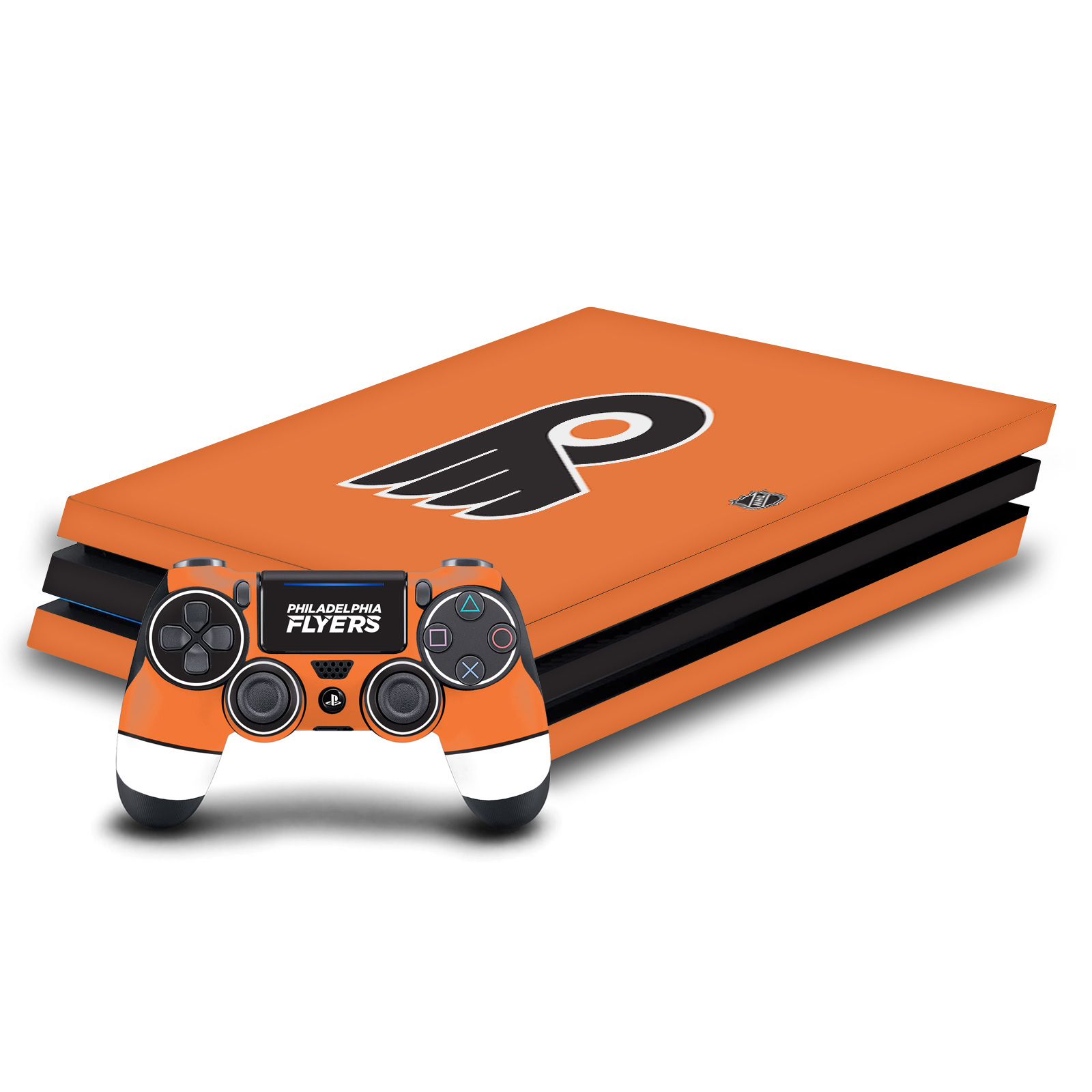 OFFICIAL NHL PHILADELPHIA FLYERS VINYL SKIN DECAL FOR SONY PS4 PRO BUNDLE