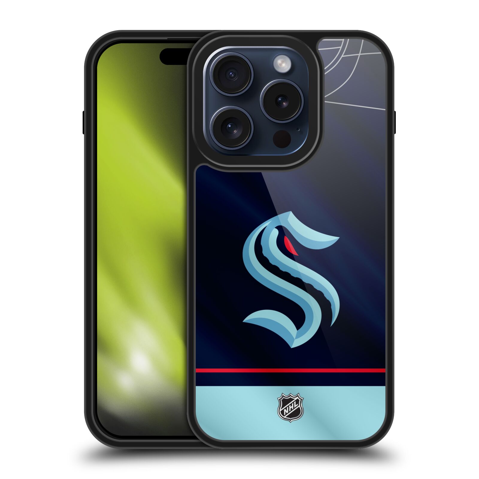 OFFICIAL NHL SEATTLE KRAKEN GEL ARMOUR CASE FOR APPLE iPHONE PHONES - Foto 8 di 9