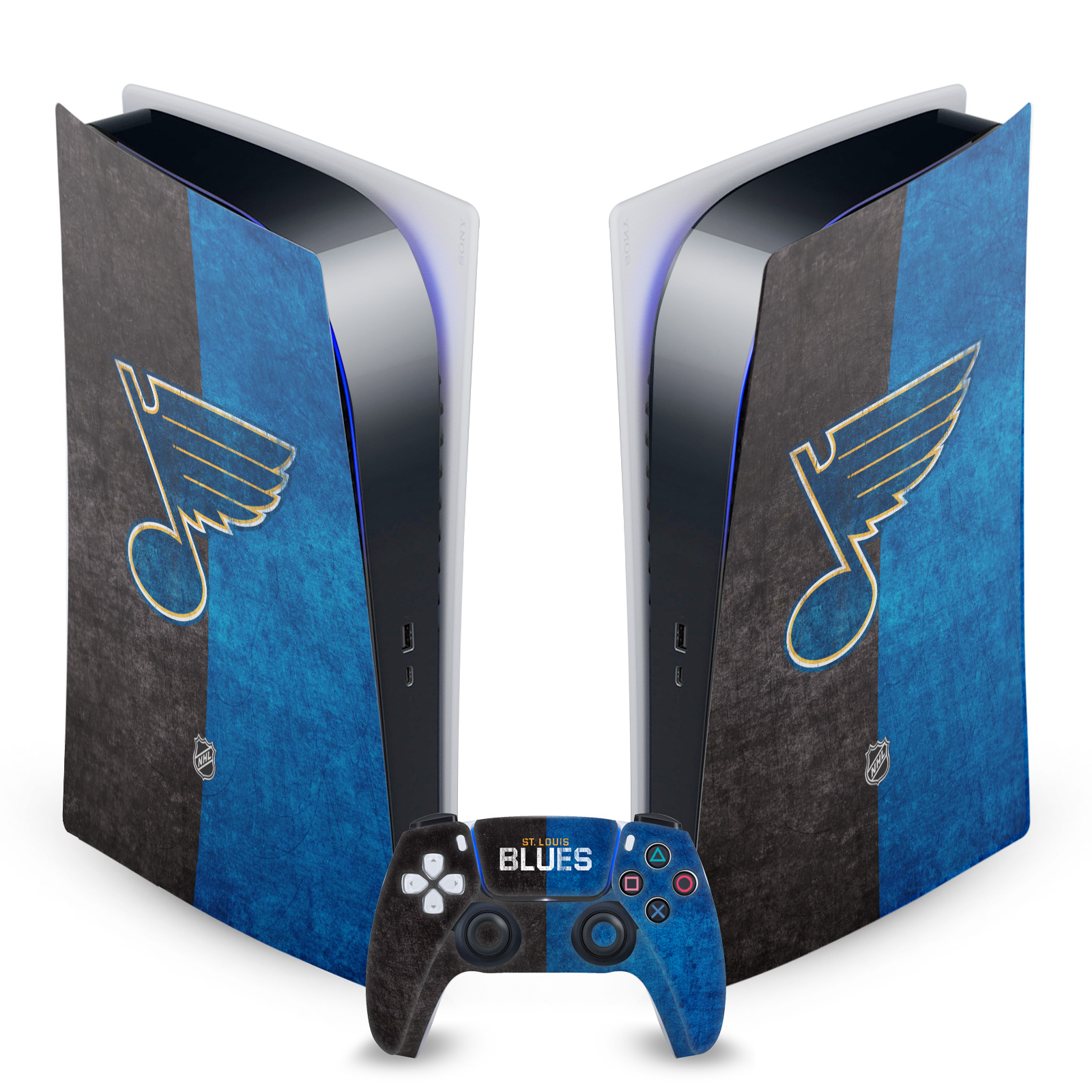 OFFICIAL NHL ST LOUIS BLUES VINYL SKIN DECAL FOR SONY PS5 DIGITAL EDITION BUNDLE