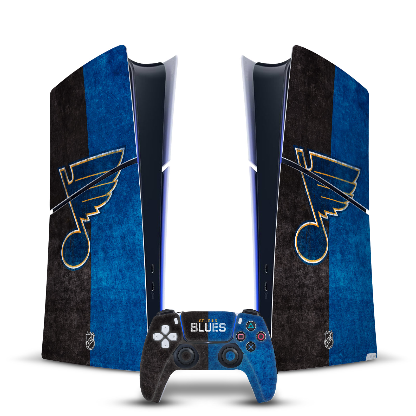 OFFICIAL NHL ST LOUIS BLUES VINYL SKIN FOR PS5 SLIM DIGITAL CONSOLE & CONTROLLER