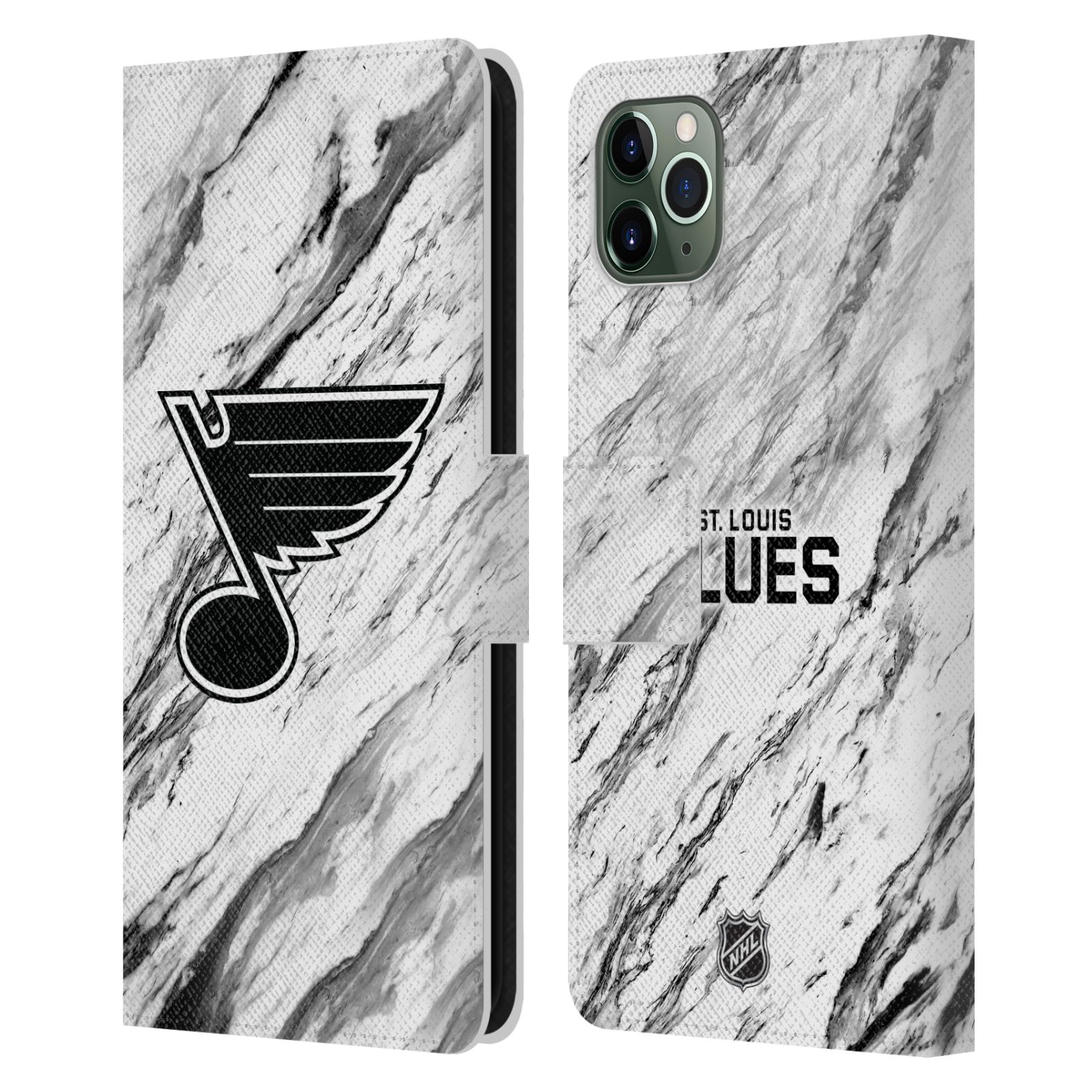 OFFICIAL NHL ST LOUIS BLUES LEATHER BOOK WALLET CASE FOR APPLE iPHONE PHONES