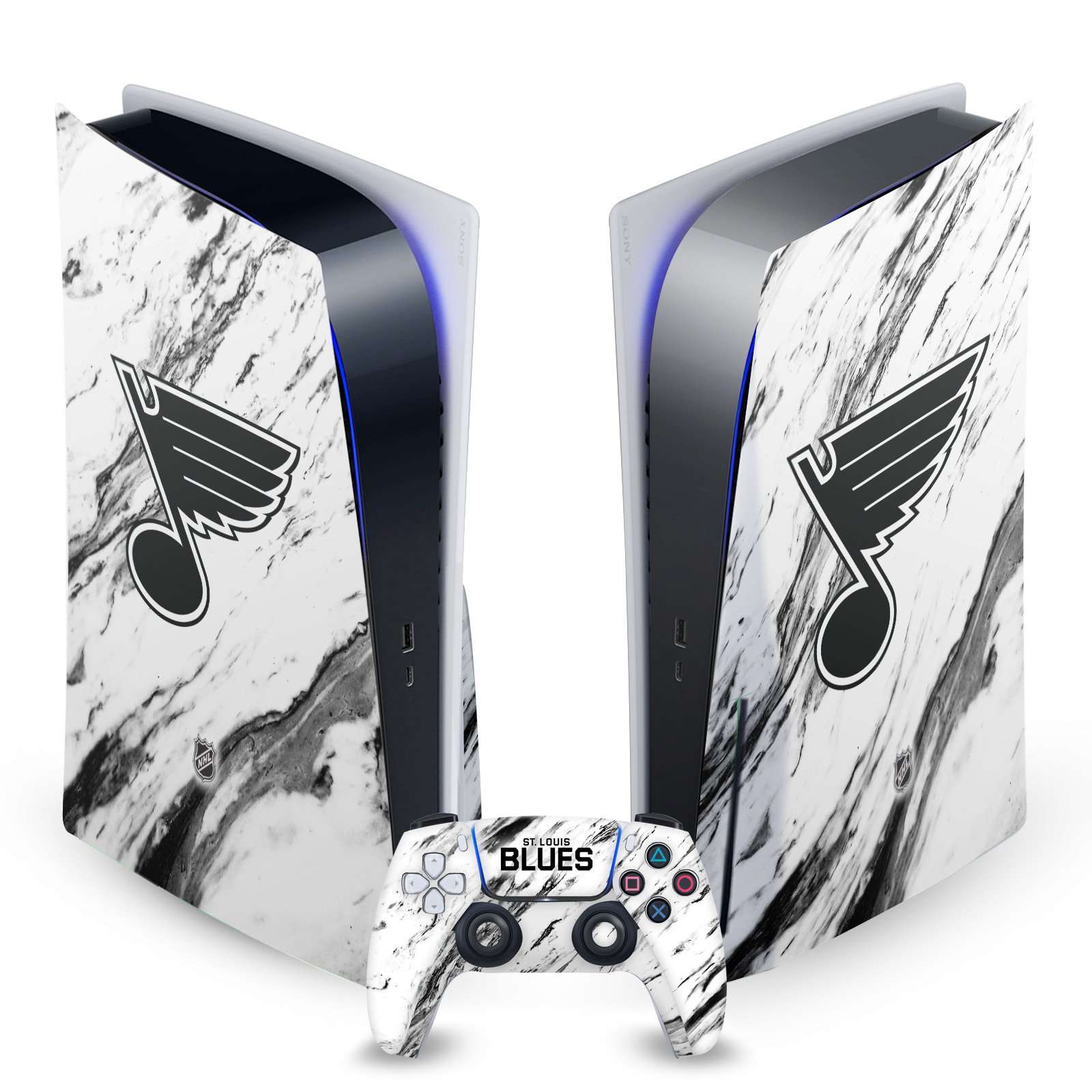 OFFICIAL NHL ST LOUIS BLUES VINYL SKIN DECAL FOR SONY PS5 DISC EDITION BUNDLE