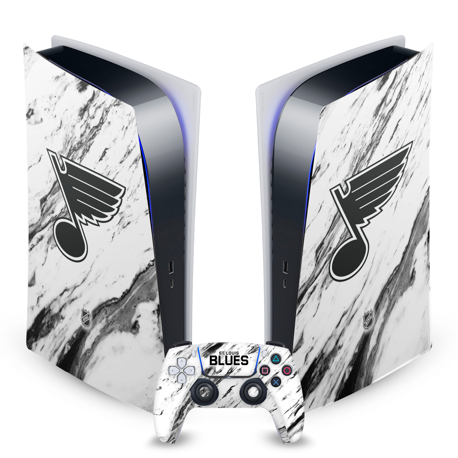 OFFICIAL NHL ST LOUIS BLUES VINYL SKIN DECAL FOR SONY PS5 DIGITAL EDITION BUNDLE