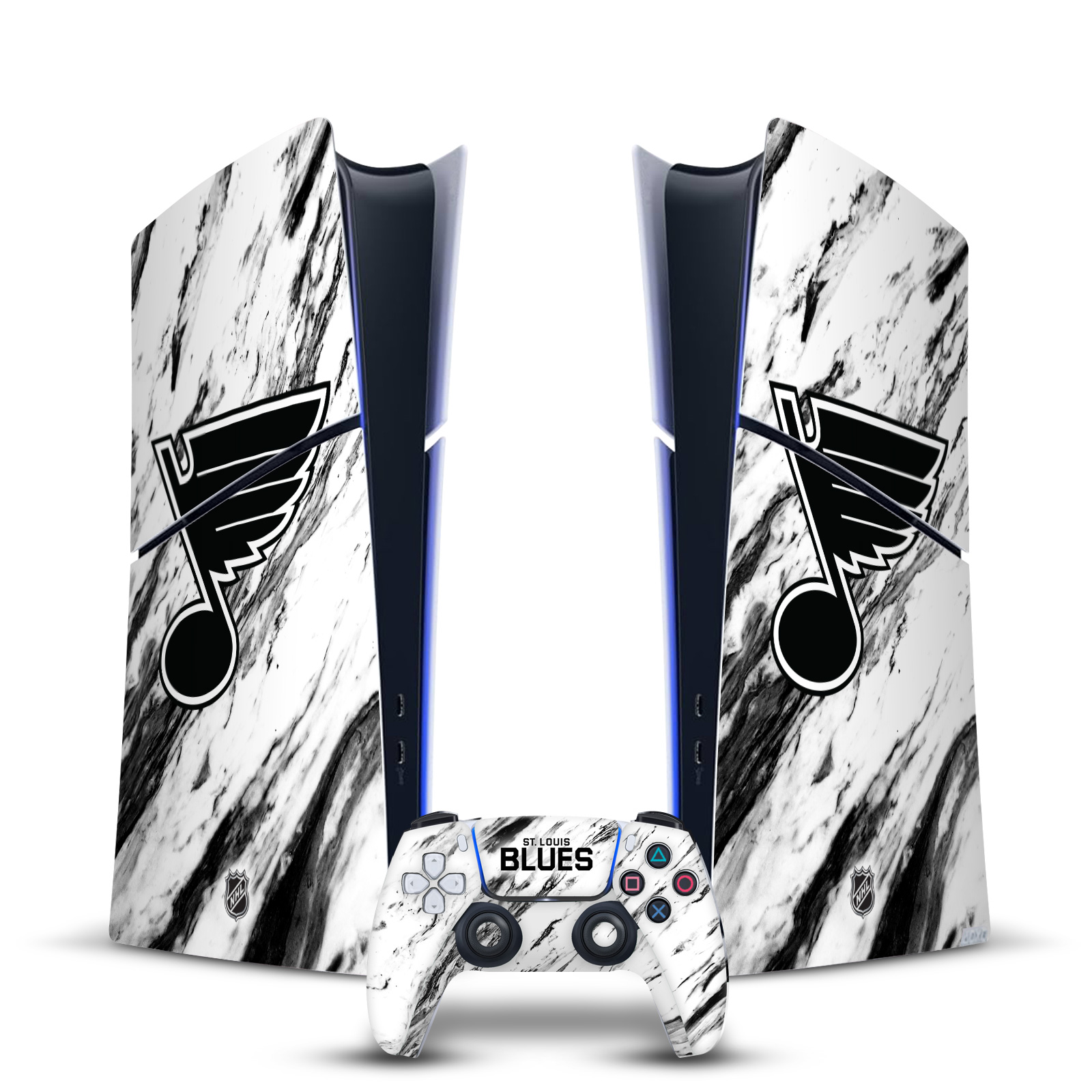 OFFICIAL NHL ST LOUIS BLUES VINYL SKIN FOR PS5 SLIM DIGITAL CONSOLE & CONTROLLER