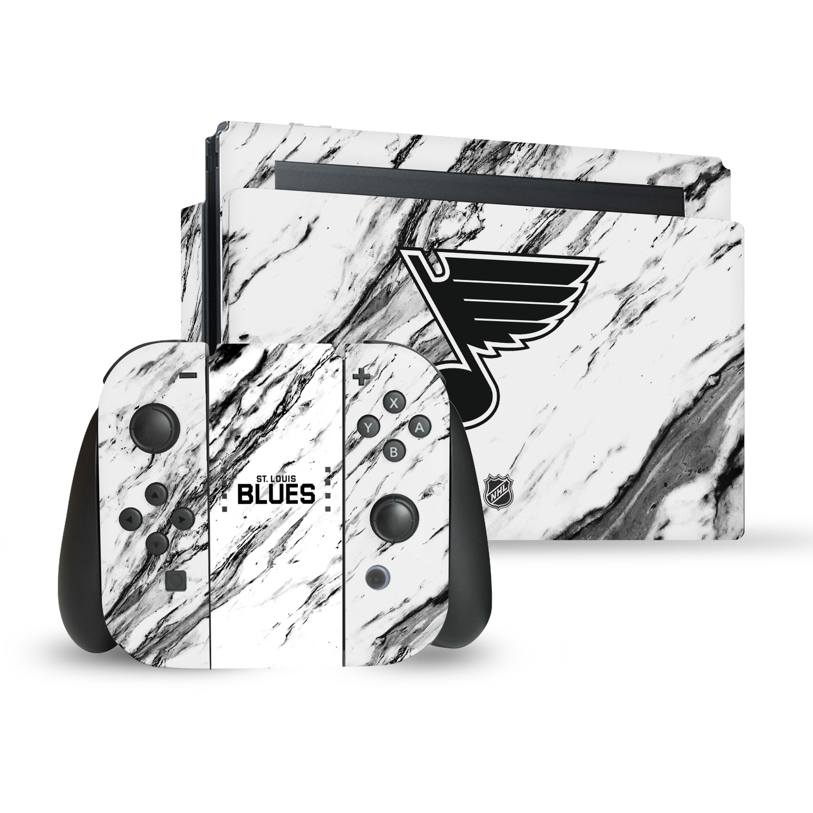 OFFICIAL NHL ST LOUIS BLUES VINYL STICKER SKIN DECAL FOR NINTENDO SWITCH BUNDLE