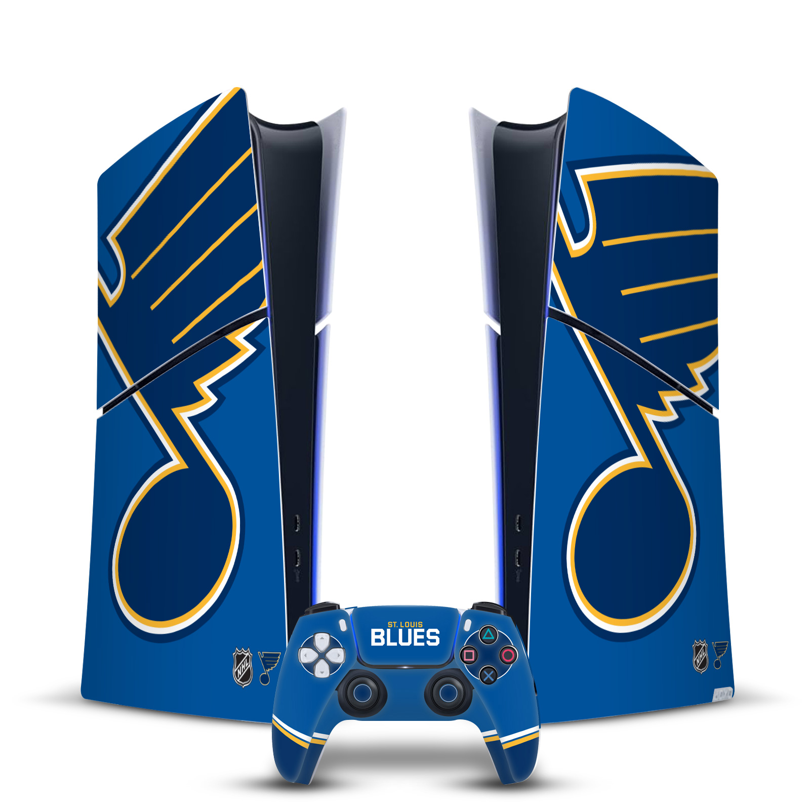 OFFICIAL NHL ST LOUIS BLUES VINYL SKIN FOR PS5 SLIM DIGITAL CONSOLE & CONTROLLER