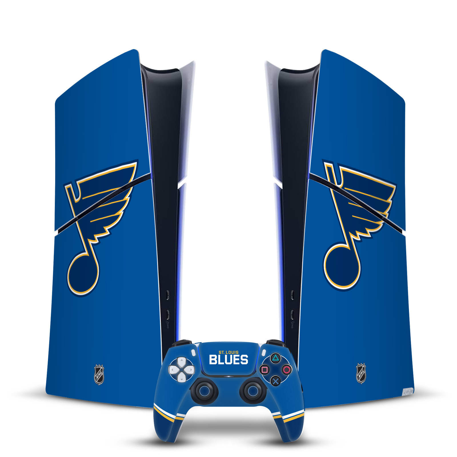 OFFICIAL NHL ST LOUIS BLUES VINYL SKIN FOR PS5 SLIM DIGITAL CONSOLE & CONTROLLER