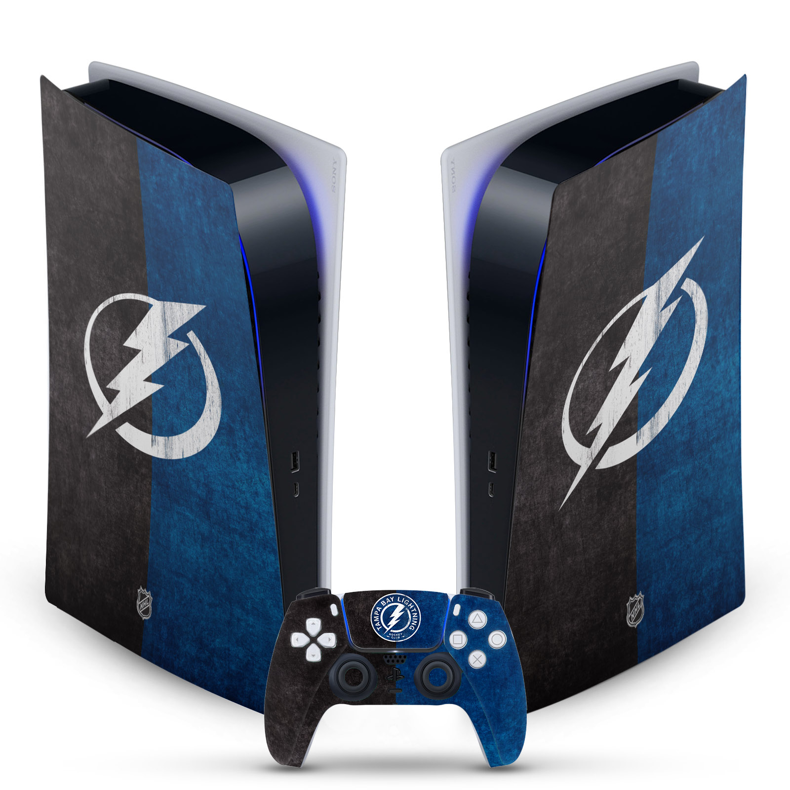 OFFICIAL NHL TAMPA BAY LIGHTNING VINYL SKIN FOR SONY PS5 DIGITAL EDITION BUNDLE