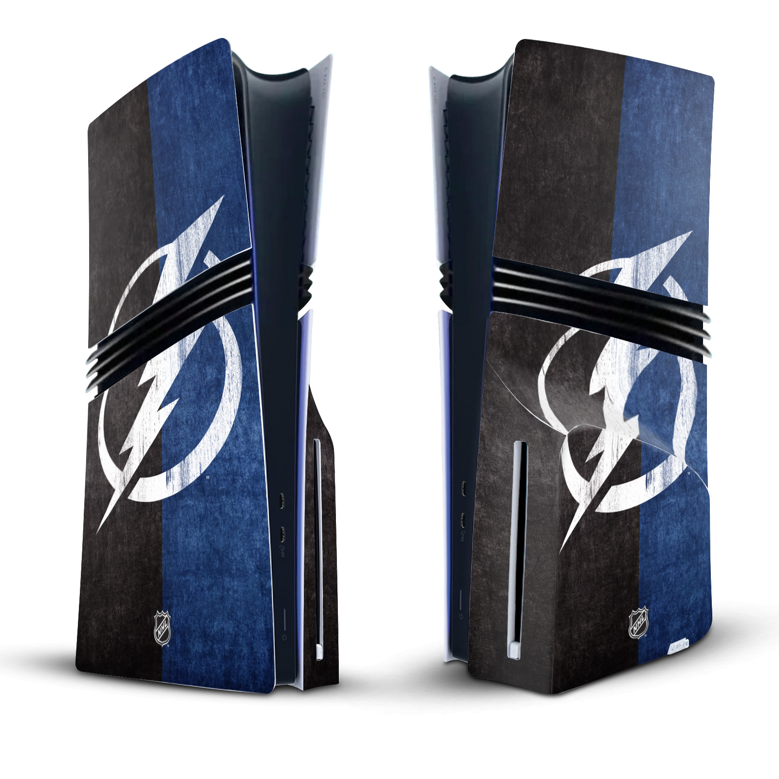 NHL TAMPA BAY LIGHTNING VINYL SKIN FOR SONY PS5 PRO DISC EDITION CONSOLE