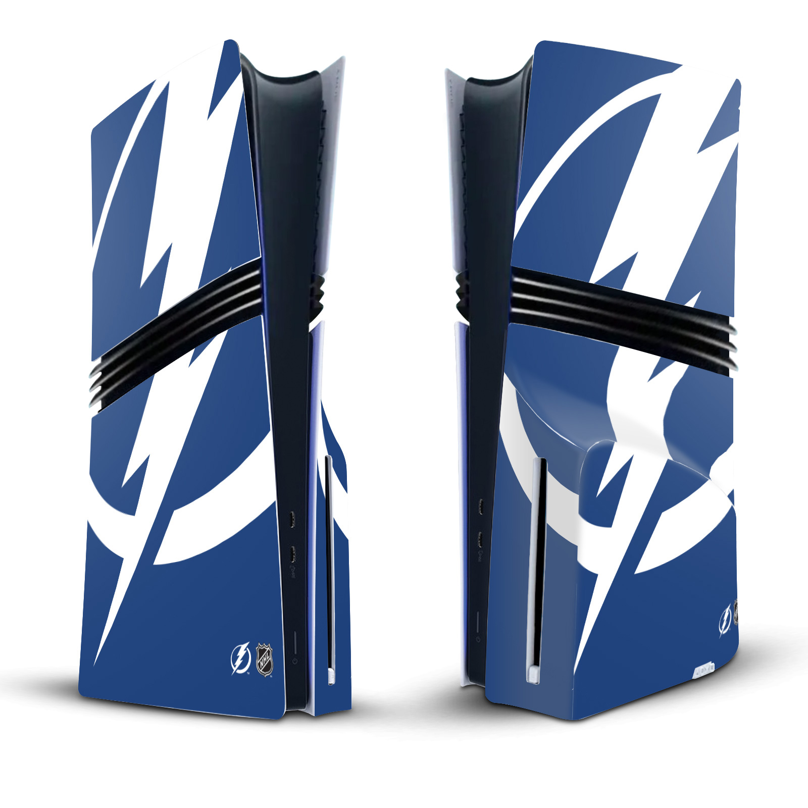 NHL TAMPA BAY LIGHTNING VINYL SKIN FOR SONY PS5 PRO DISC EDITION CONSOLE