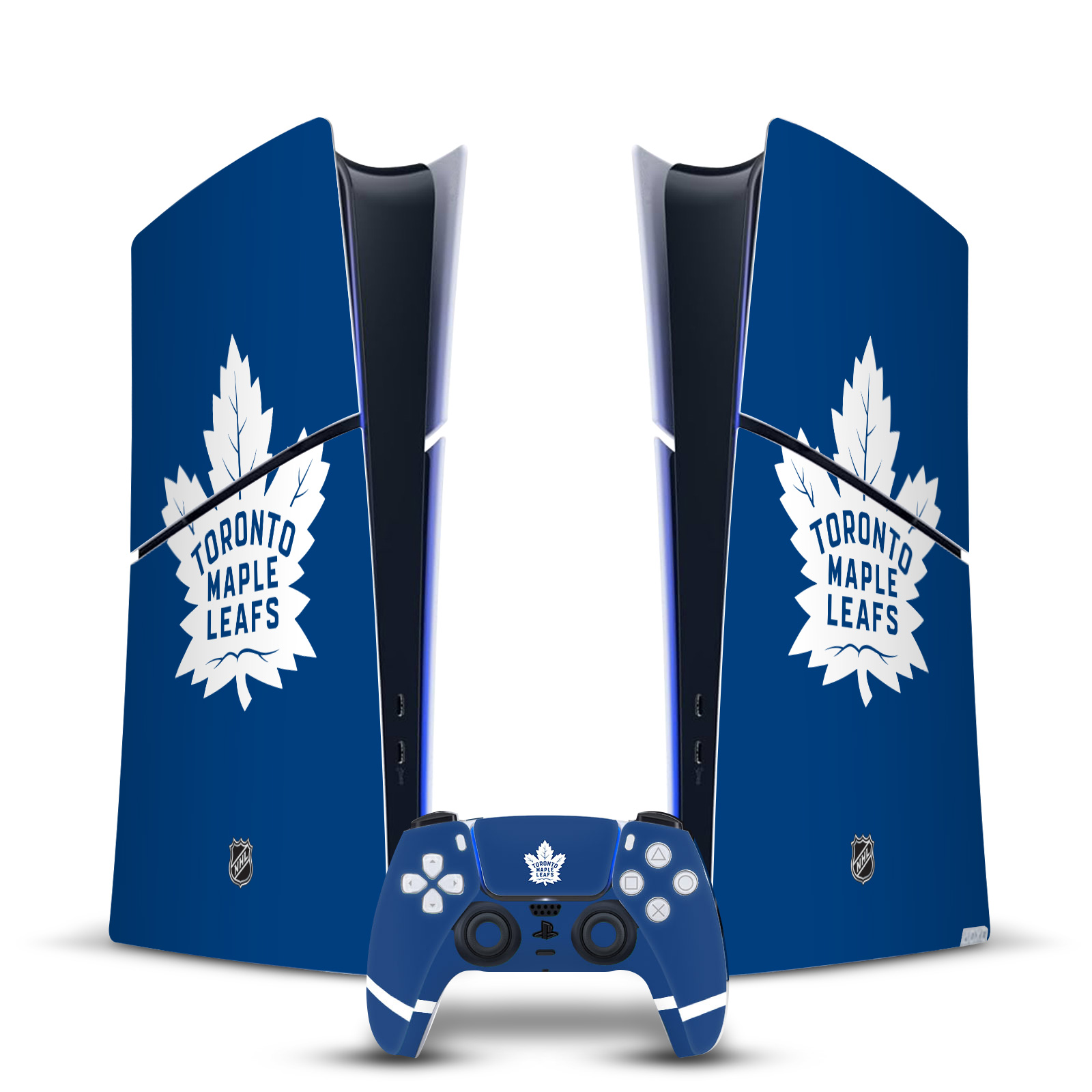 NHL TORONTO MAPLE LEAFS VINYL SKIN FOR PS5 SLIM DIGITAL CONSOLE & CONTROLLER