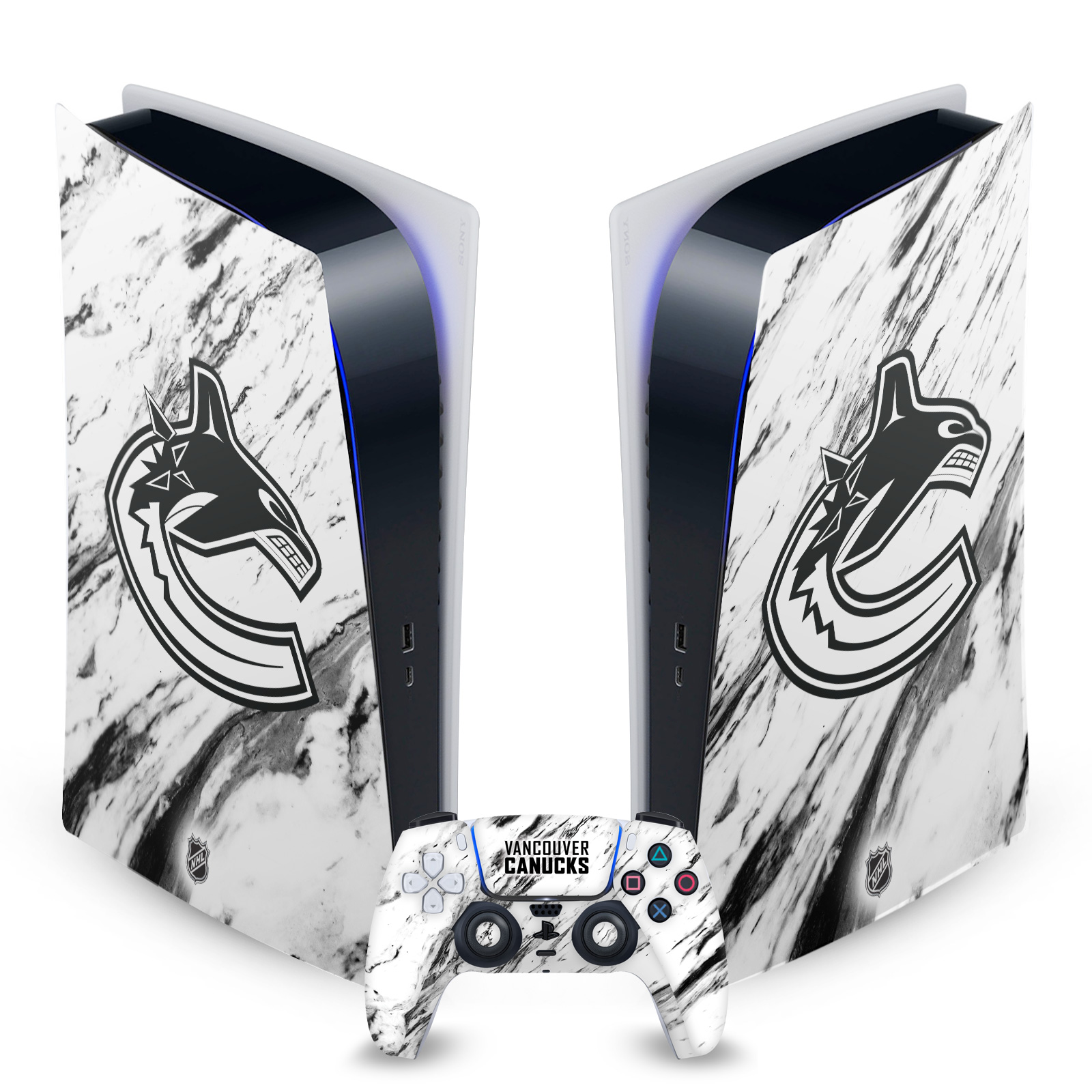 OFFICIAL NHL VANCOUVER CANUCKS VINYL SKIN FOR SONY PS5 DIGITAL EDITION BUNDLE