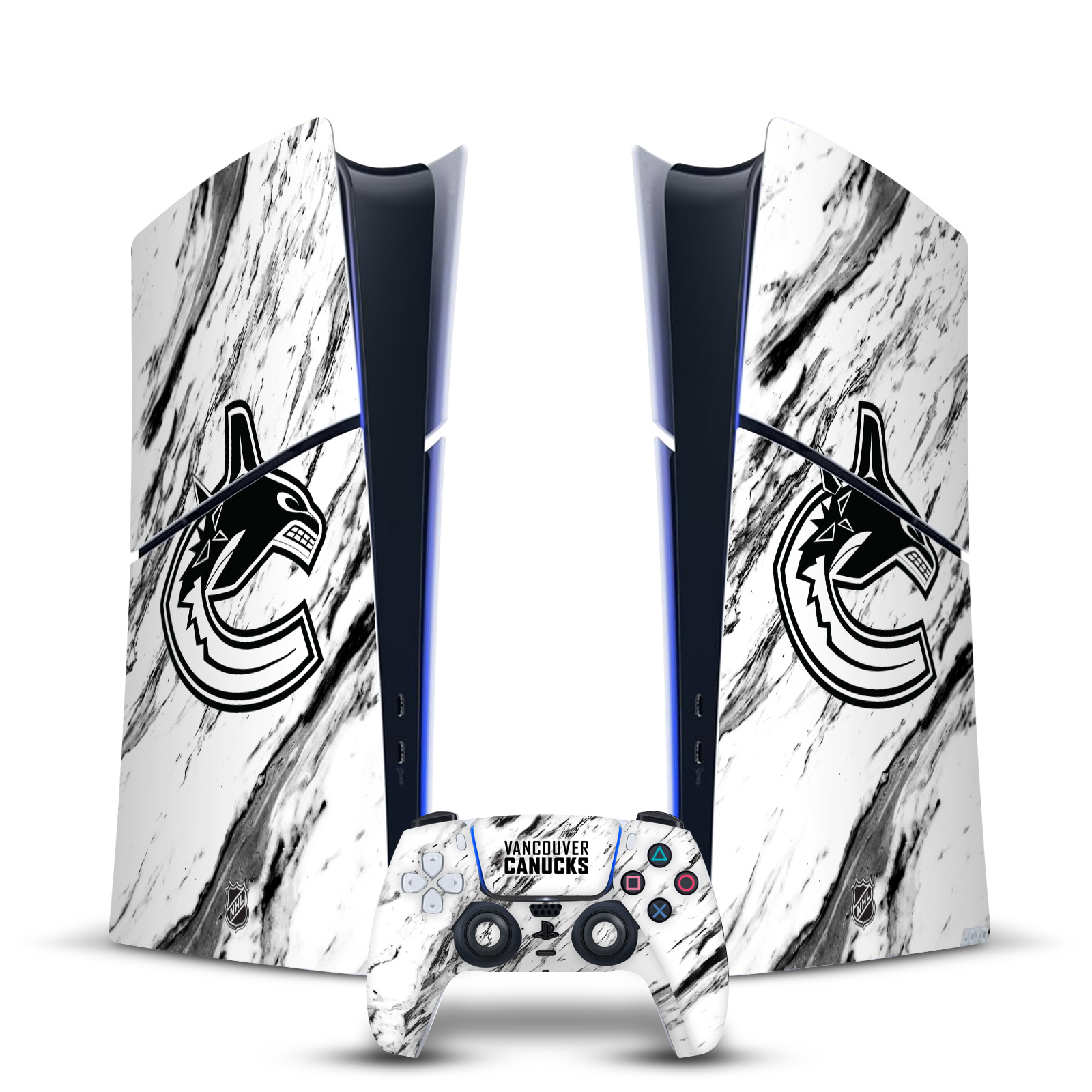 NHL VANCOUVER CANUCKS VINYL SKIN DECAL FOR PS5 SLIM DIGITAL CONSOLE & CONTROLLER