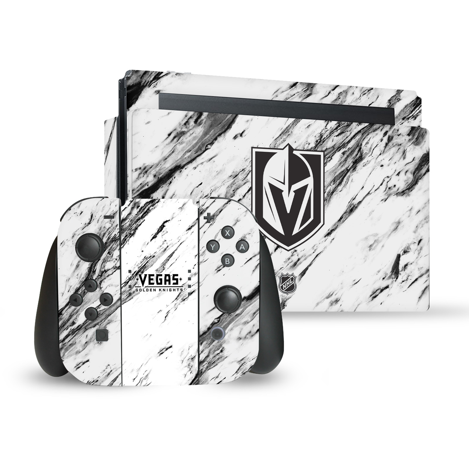 OFFICIAL NHL VEGAS GOLDEN KNIGHTS VINYL SKIN DECAL FOR NINTENDO SWITCH BUNDLE