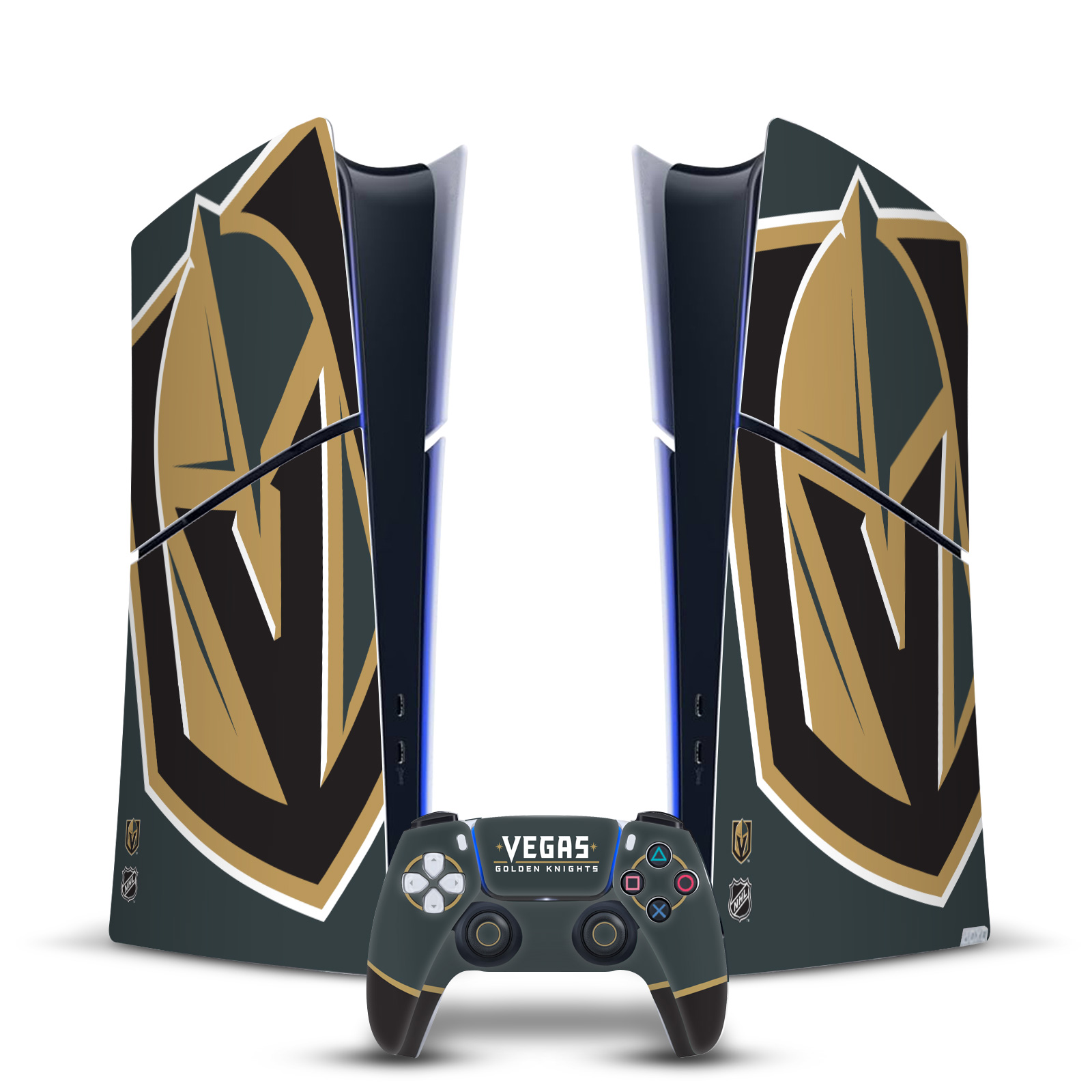 NHL VEGAS GOLDEN KNIGHTS VINYL SKIN FOR PS5 SLIM DIGITAL CONSOLE & CONTROLLER