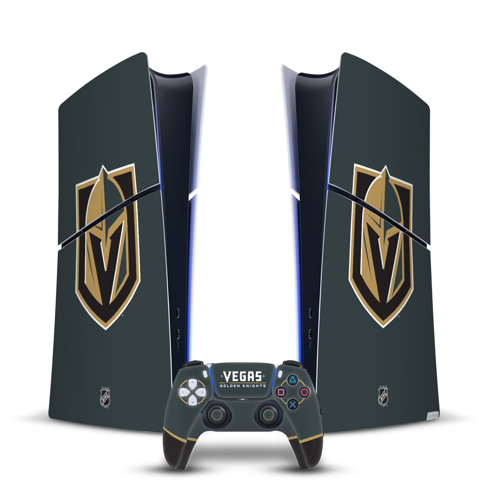 NHL VEGAS GOLDEN KNIGHTS VINYL SKIN FOR PS5 SLIM DIGITAL CONSOLE & CONTROLLER