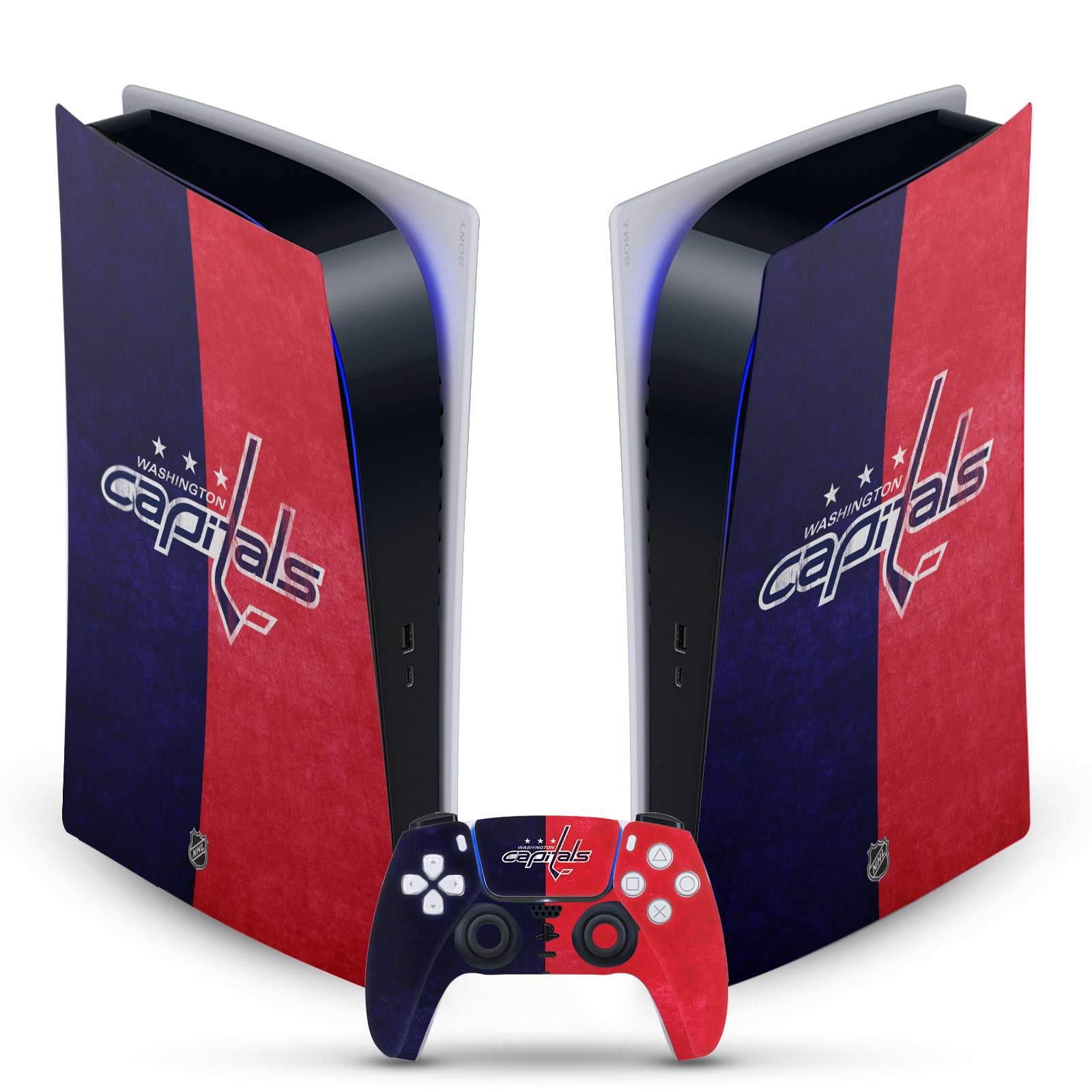 OFFICIAL NHL WASHINGTON CAPITALS VINYL SKIN FOR SONY PS5 DIGITAL EDITION BUNDLE