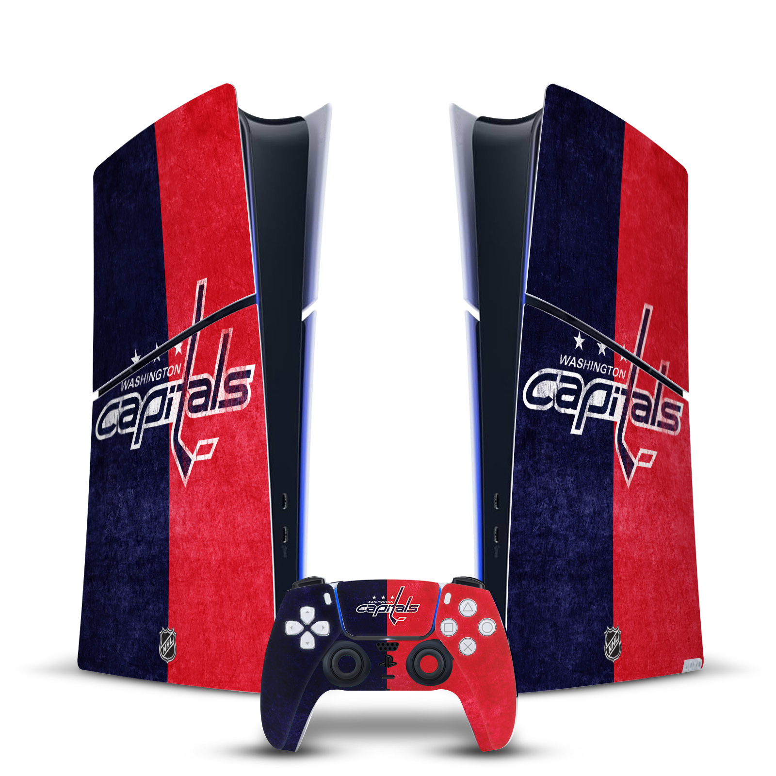 NHL WASHINGTON CAPITALS VINYL SKIN FOR PS5 SLIM DIGITAL CONSOLE & CONTROLLER