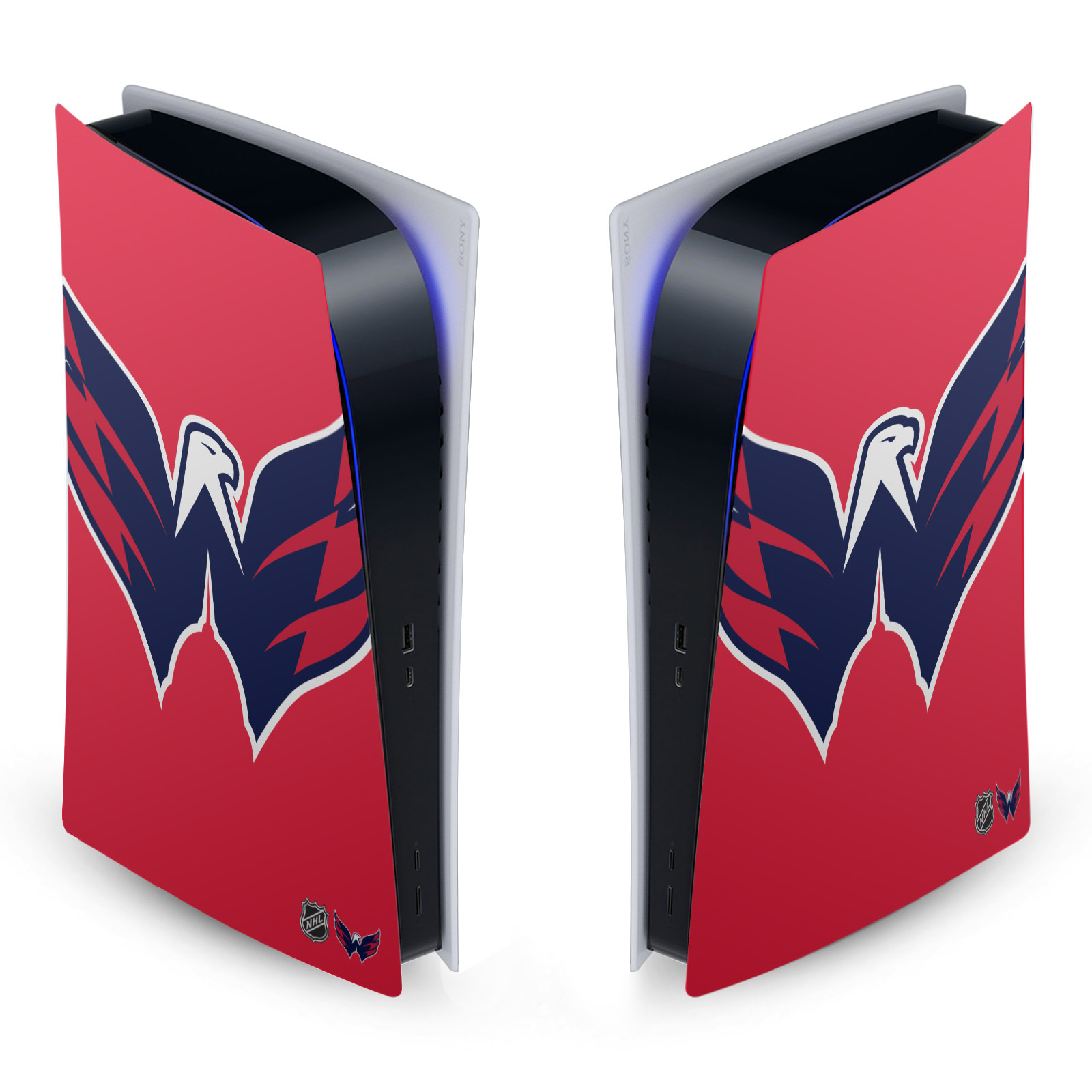 OFFICIAL NHL WASHINGTON CAPITALS VINYL SKIN FOR SONY PS5 DIGITAL EDITION CONSOLE