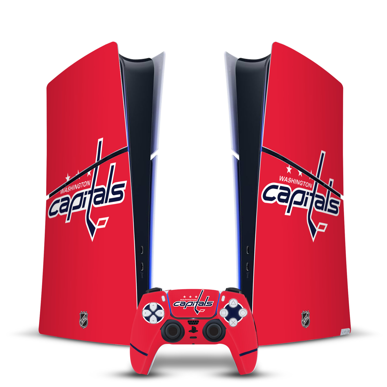 NHL WASHINGTON CAPITALS VINYL SKIN FOR PS5 SLIM DIGITAL CONSOLE & CONTROLLER