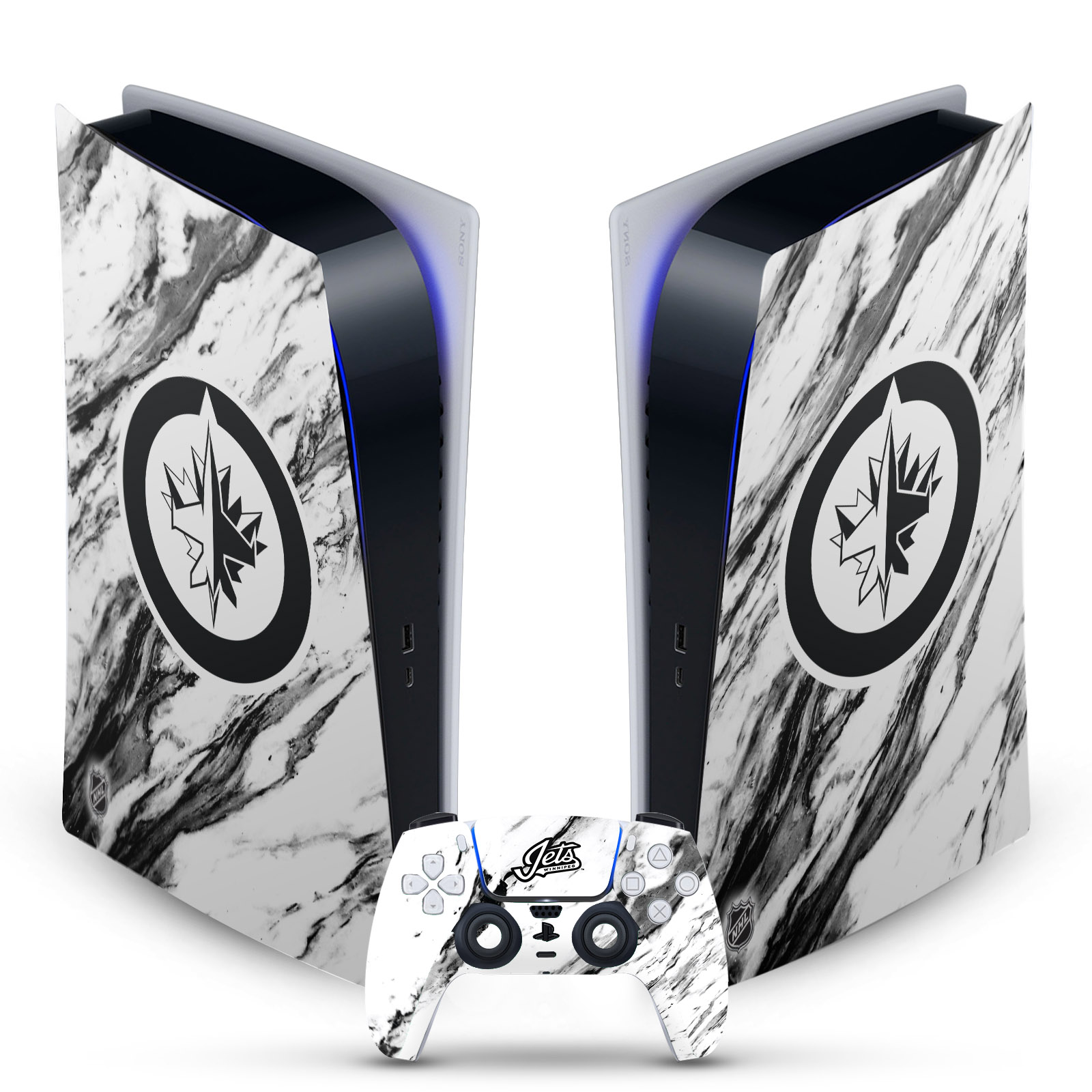 OFFICIAL NHL WINNIPEG JETS VINYL SKIN DECAL FOR SONY PS5 DIGITAL EDITION BUNDLE