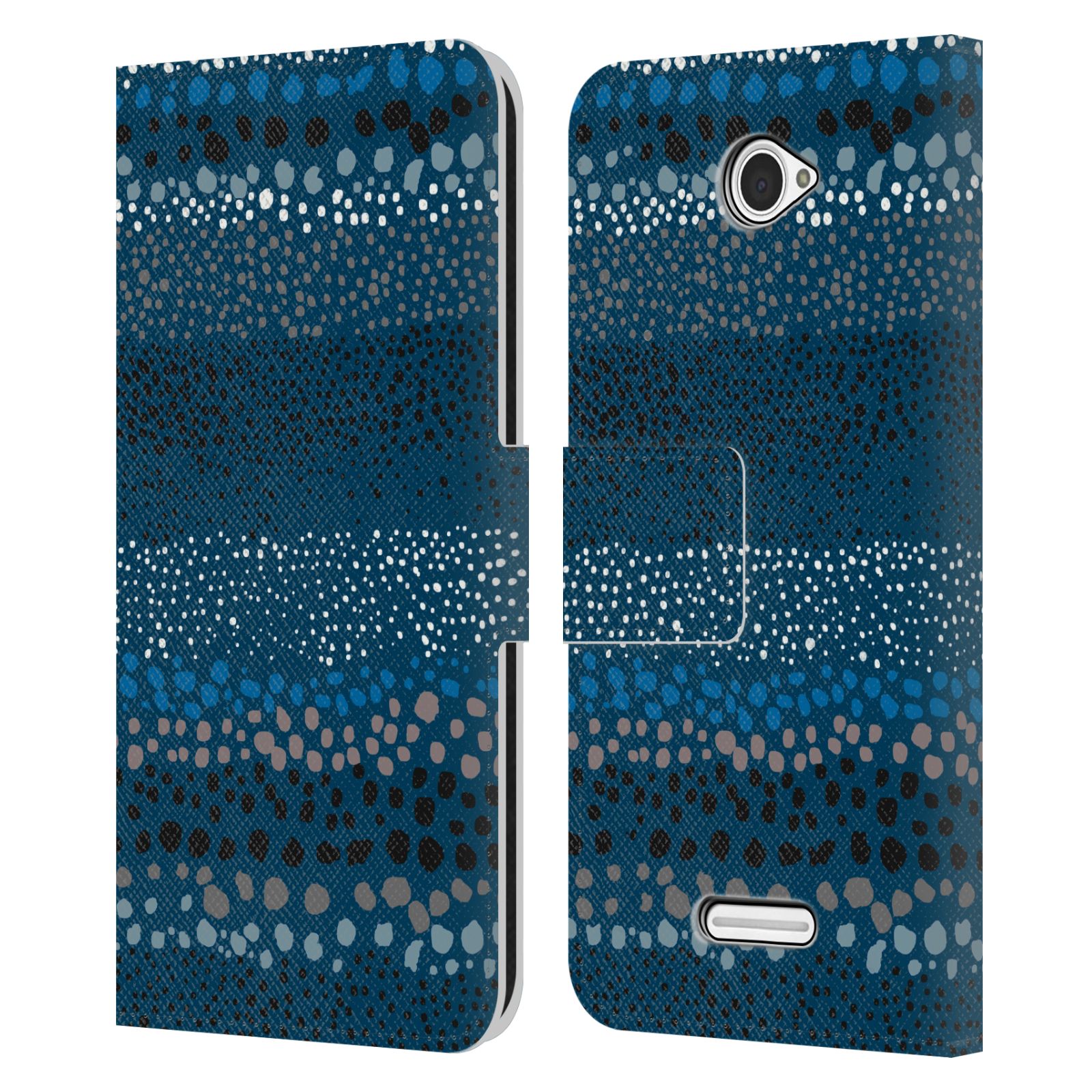 OFFICIAL NINOLA ABSTRACT LINES LEATHER BOOK WALLET CASE COVER FOR SONY PHONES 2 - Imagen 6 de 13