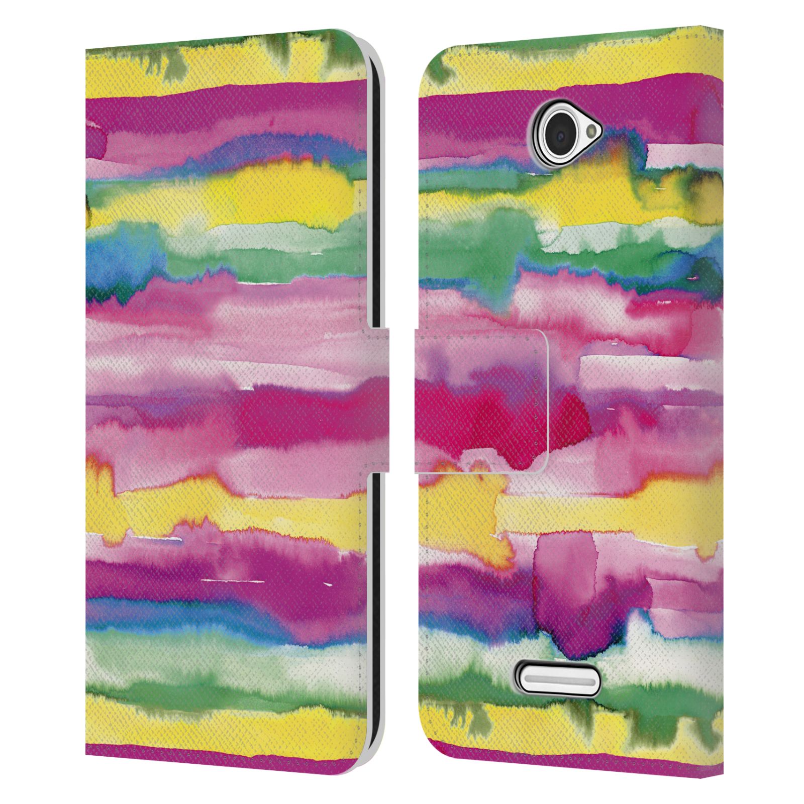 OFFICIAL NINOLA ABSTRACT LINES LEATHER BOOK WALLET CASE COVER FOR SONY PHONES 2 - Imagen 9 de 13