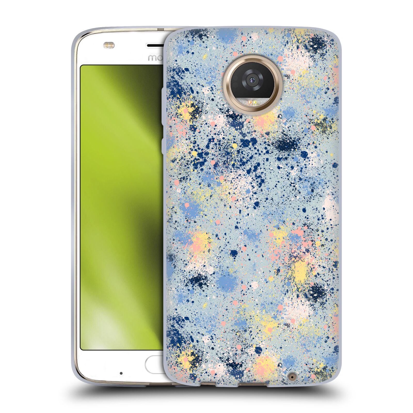OFFICIAL NINOLA ABSTRACT WATERCOLOUR SOFT GEL CASE FOR MOTOROLA PHONES