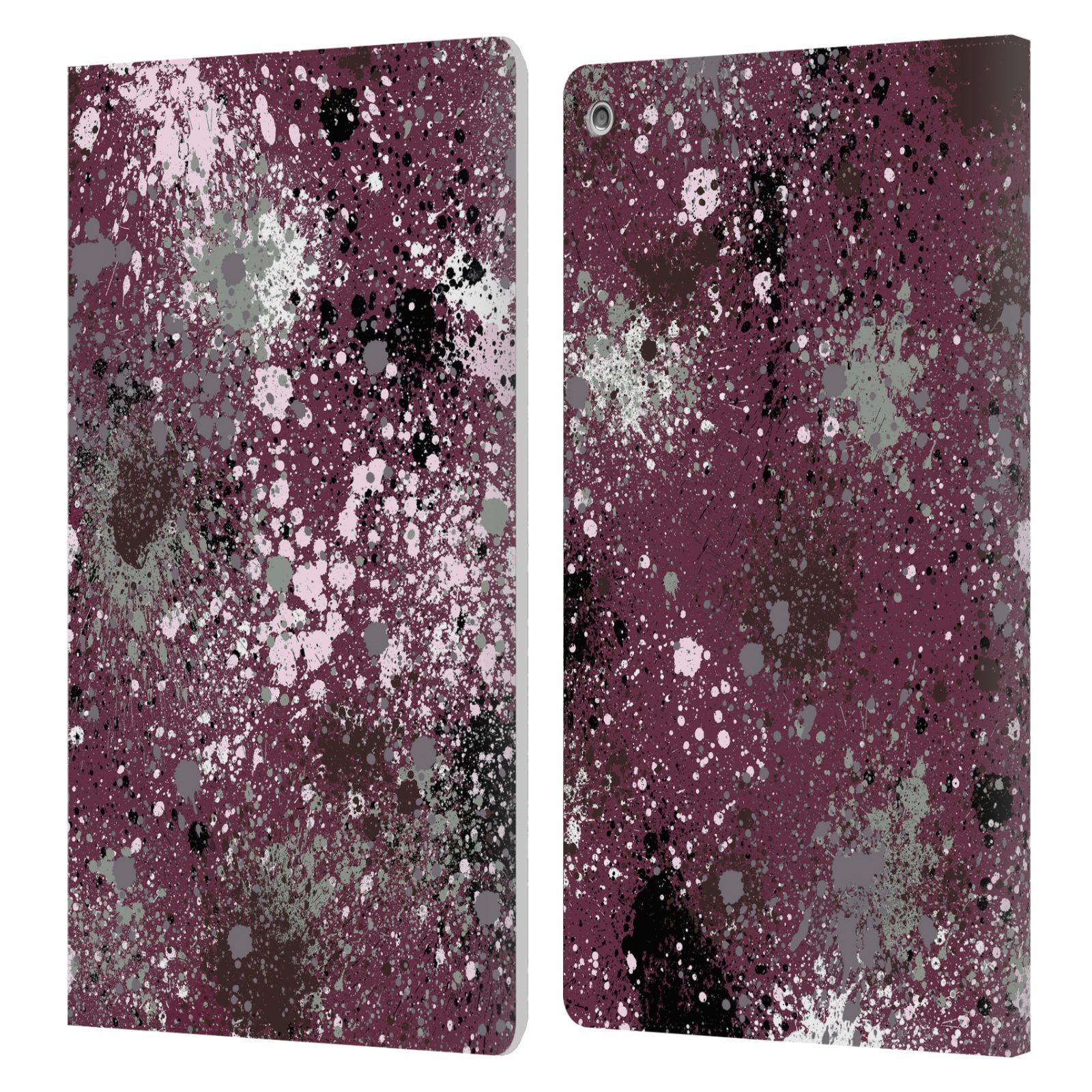 OFFICIAL NINOLA ABSTRACT WATERCOLOUR LEATHER BOOK WALLET CASE FOR AMAZON FIRE - Picture 11 of 16