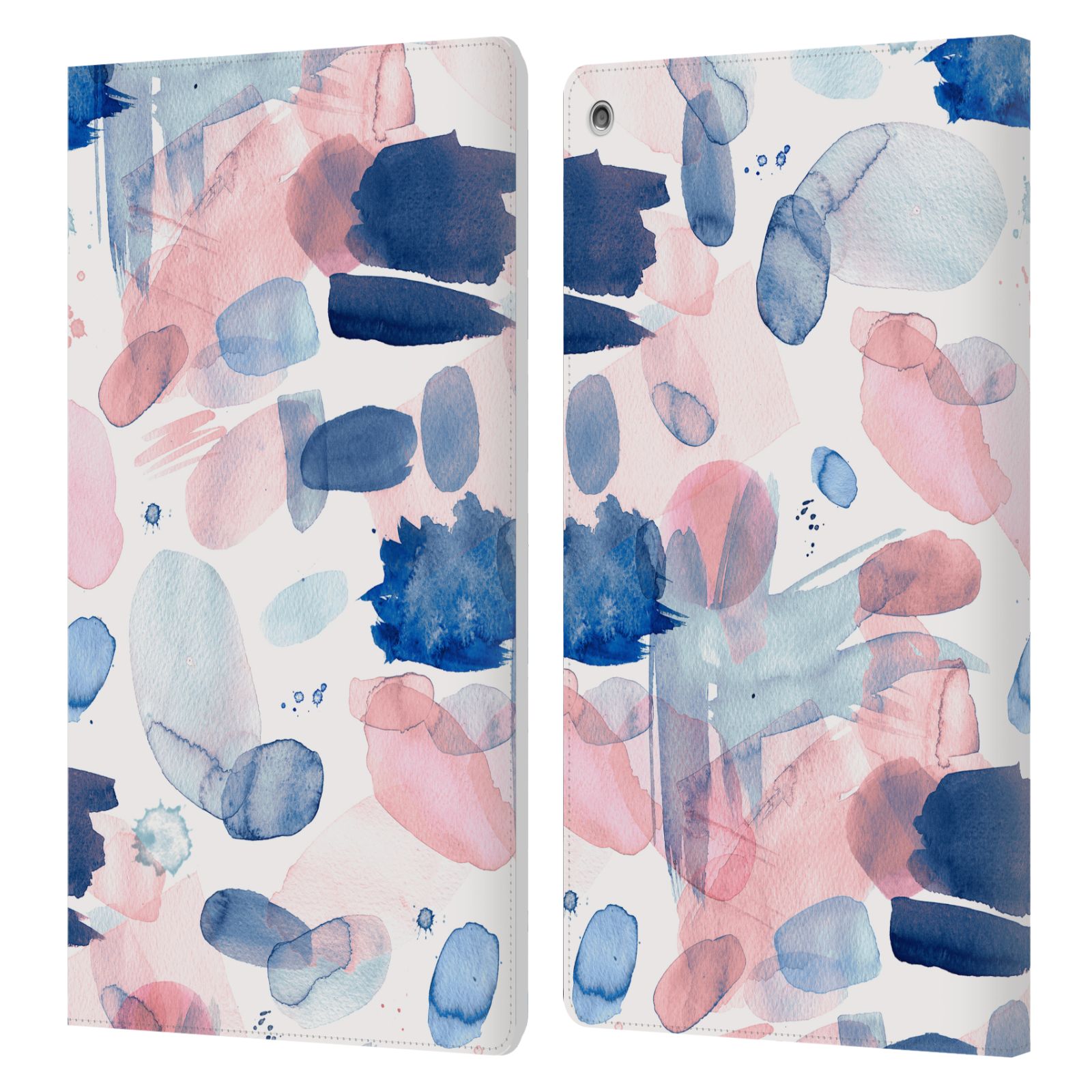 OFFICIAL NINOLA ABSTRACT WATERCOLOUR LEATHER BOOK WALLET CASE FOR AMAZON FIRE - Picture 13 of 16