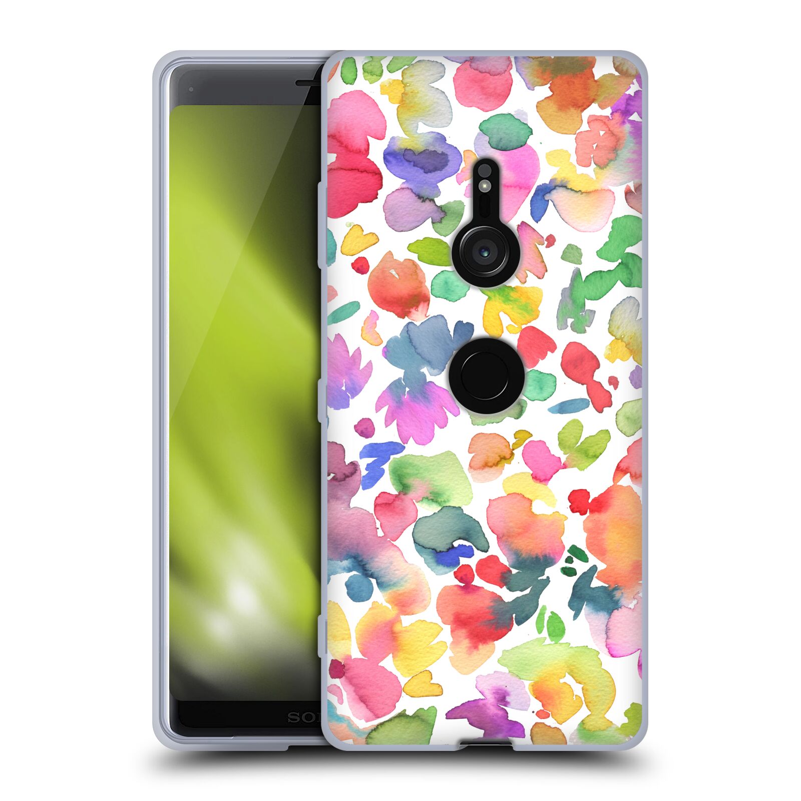 OFFICIAL NINOLA COLORFUL ABSTRACT SHAPES SOFT GEL CASE FOR SONY PHONES 1