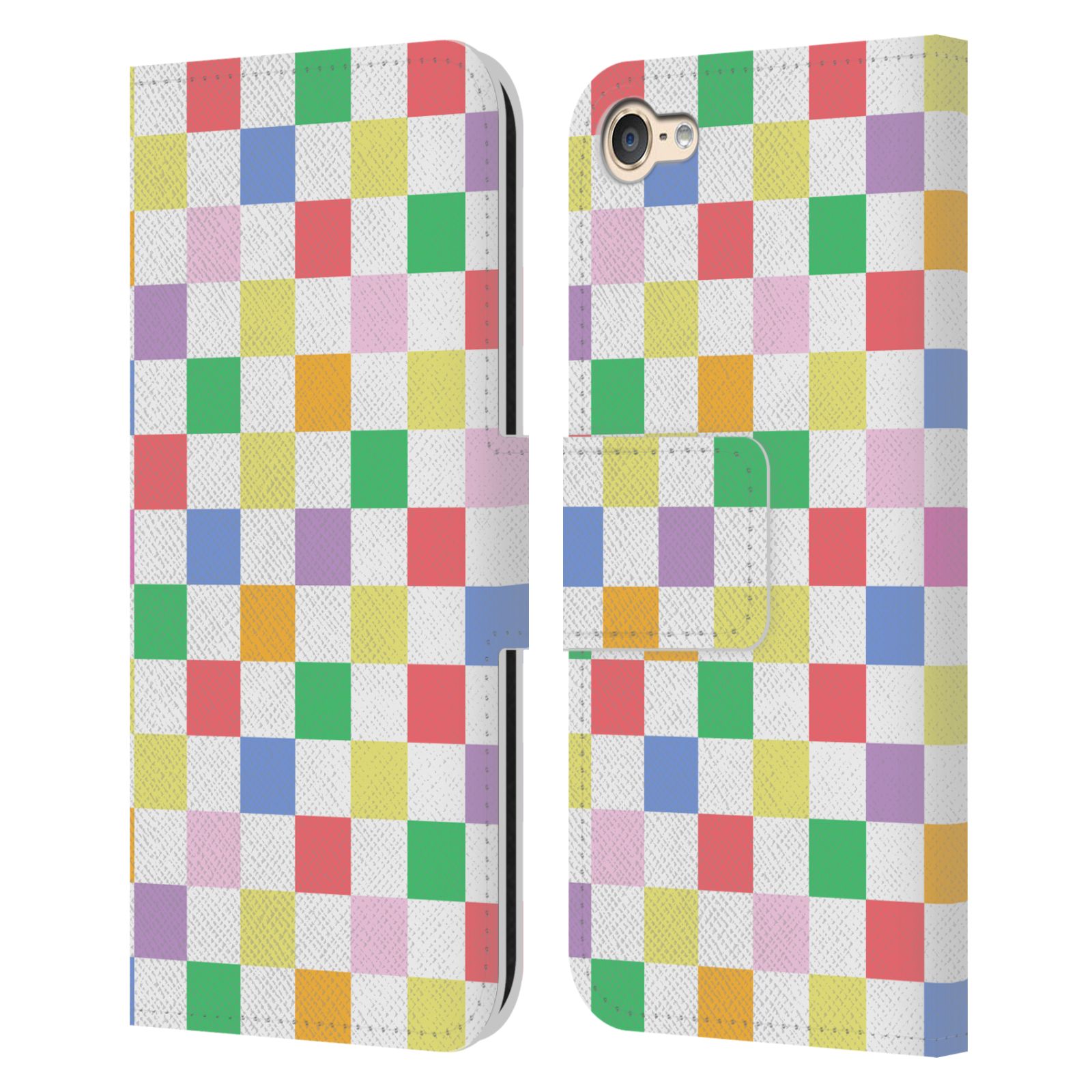 OFFICIAL NINOLA COLORFUL GEOMETRIC LEATHER BOOK CASE FOR APPLE iPOD TOUCH MP3 - Picture 7 of 14