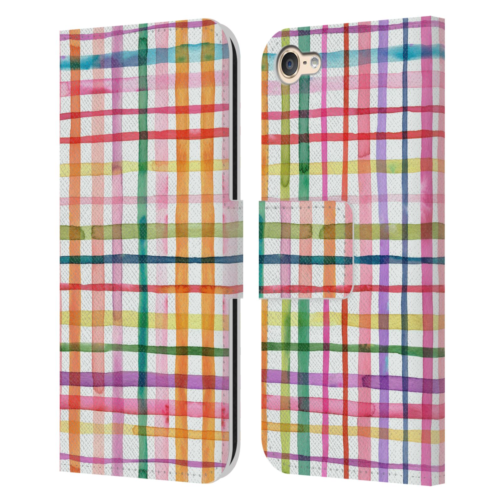 OFFICIAL NINOLA COLORFUL GEOMETRIC LEATHER BOOK CASE FOR APPLE iPOD TOUCH MP3 - Picture 14 of 14