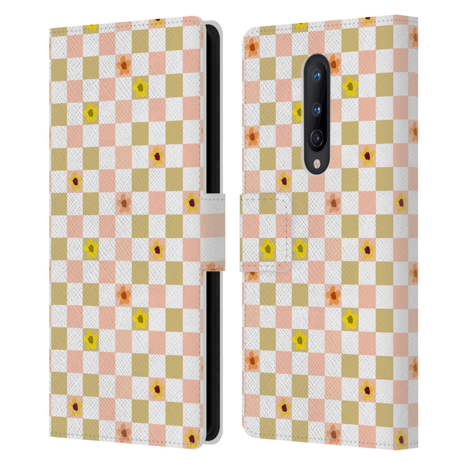 OFFICIAL NINOLA CHECKER PATTERN LEATHER BOOK CASE FOR ONEPLUS PHONES - Picture 8 of 10