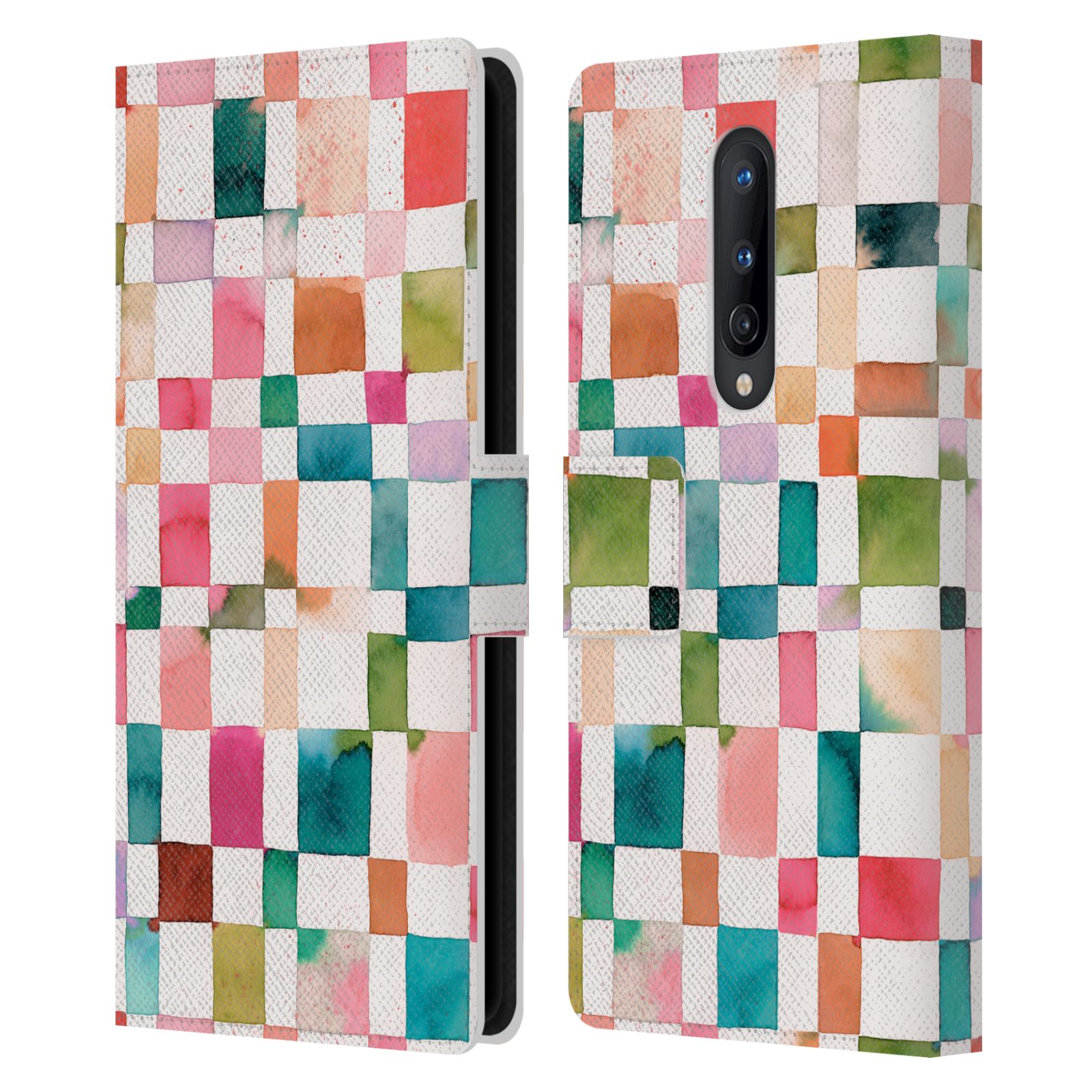 OFFICIAL NINOLA CHECKER PATTERN LEATHER BOOK CASE FOR ONEPLUS PHONES - Picture 10 of 10