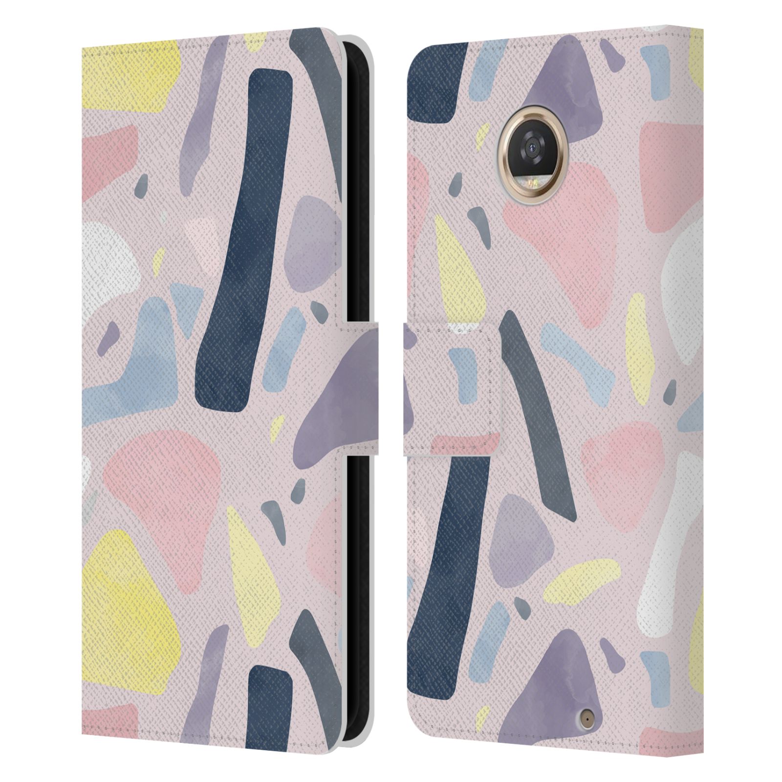 FUNDA BILLETERA OFICIAL NINOLA COLORIDA DE CUERO ABSTRACTO LIBRO PARA TELÉFONOS MOTOROLA - Imagen 8 de 16