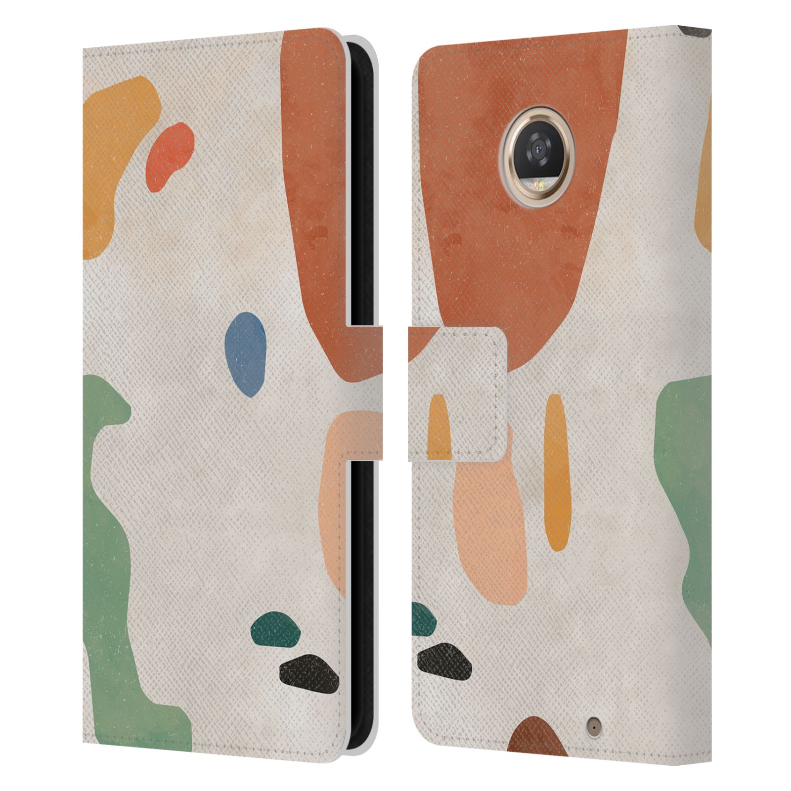 FUNDA BILLETERA OFICIAL NINOLA COLORIDA DE CUERO ABSTRACTO LIBRO PARA TELÉFONOS MOTOROLA - Imagen 9 de 16