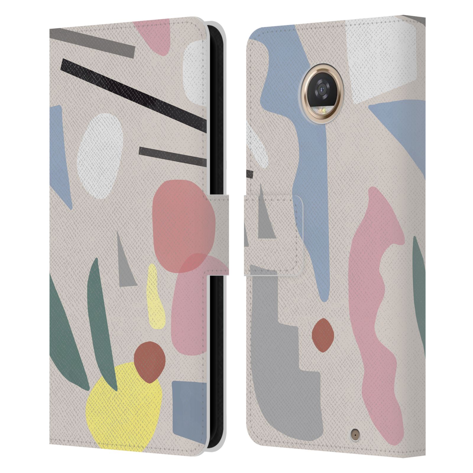 FUNDA BILLETERA OFICIAL NINOLA COLORIDA DE CUERO ABSTRACTO LIBRO PARA TELÉFONOS MOTOROLA - Imagen 10 de 16