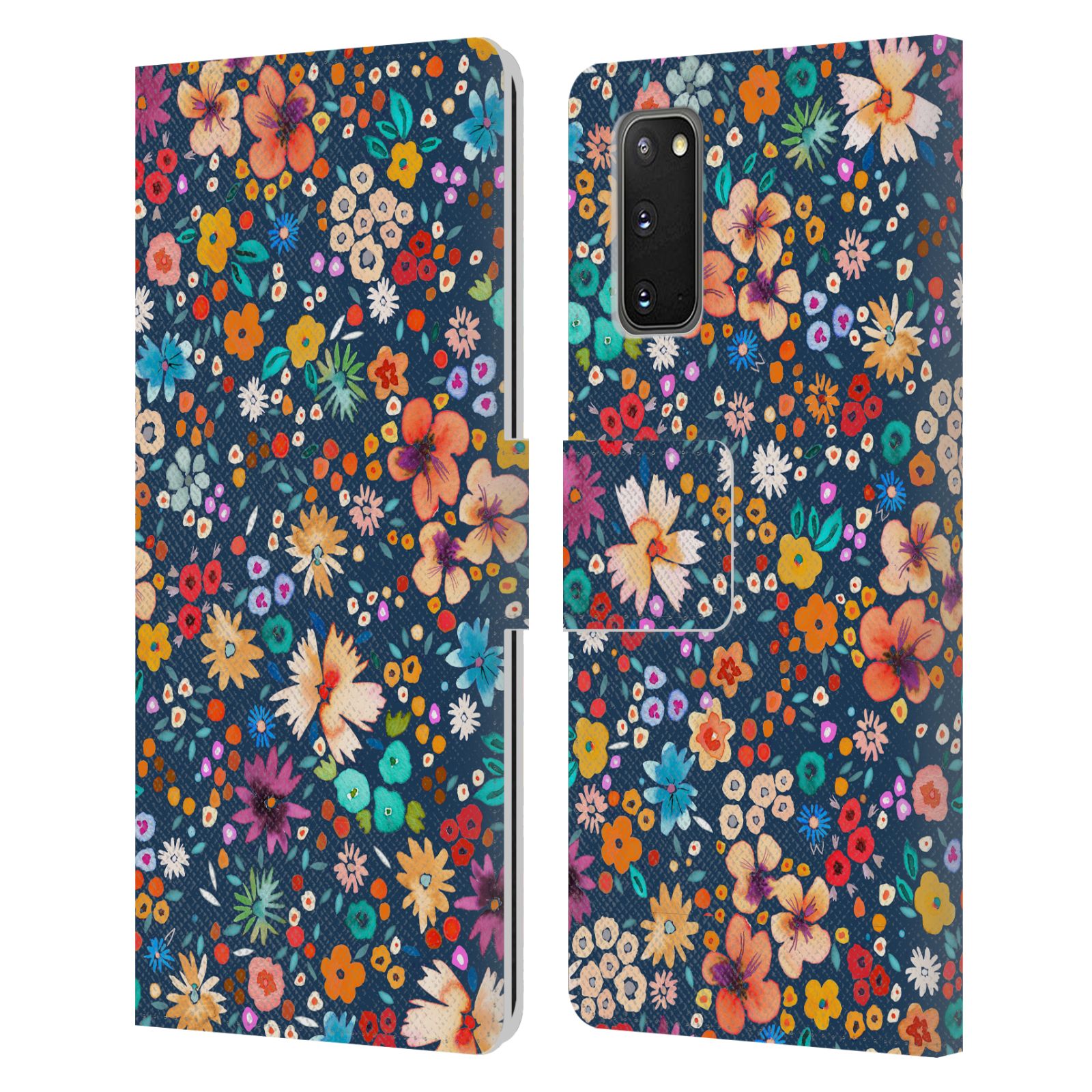 OFFICIAL NINOLA COLOURFUL PRINTS LEATHER BOOK WALLET CASE FOR SAMSUNG PHONES 2 - Picture 7 of 14
