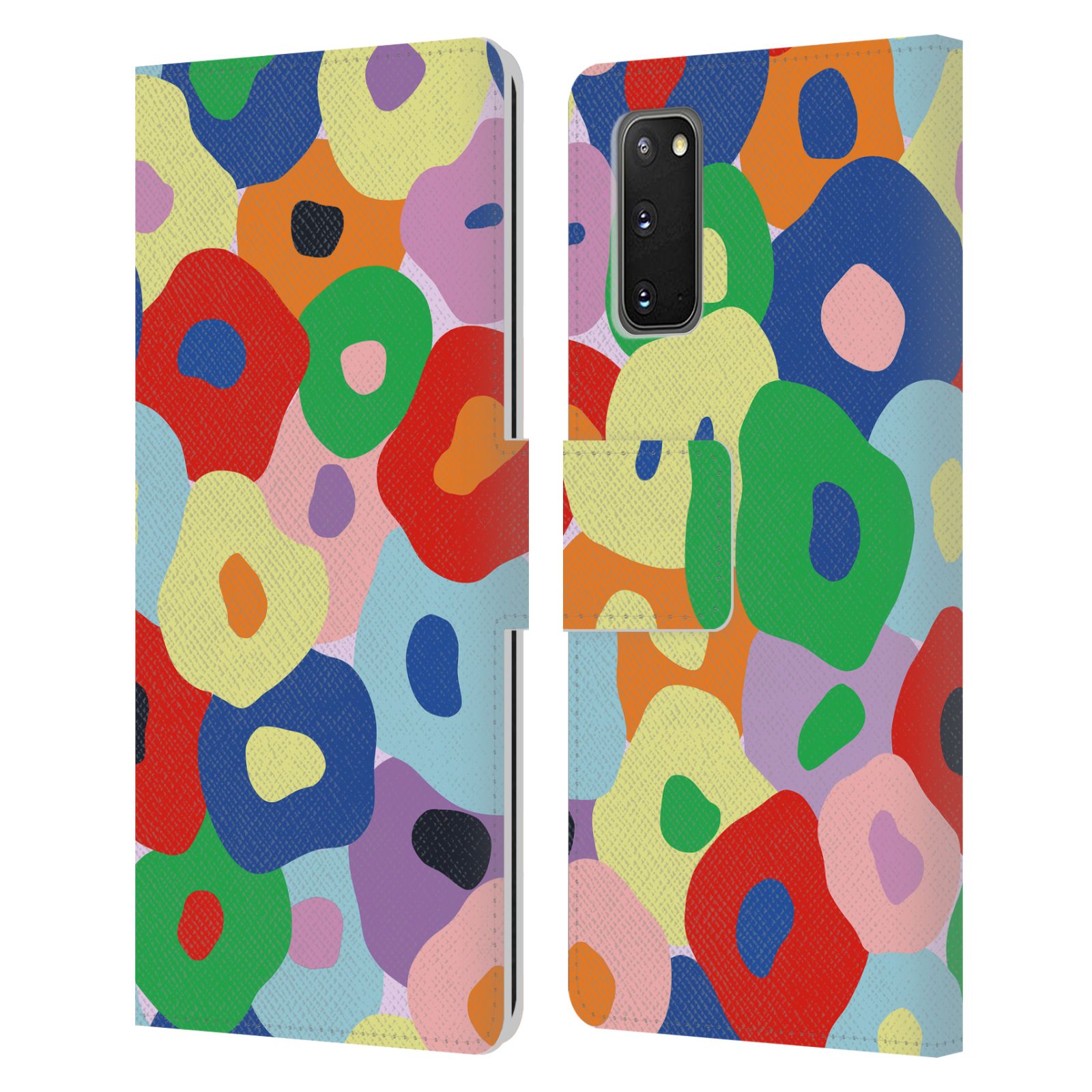 OFFICIAL NINOLA COLOURFUL PRINTS LEATHER BOOK WALLET CASE FOR SAMSUNG PHONES 2 - Picture 8 of 14