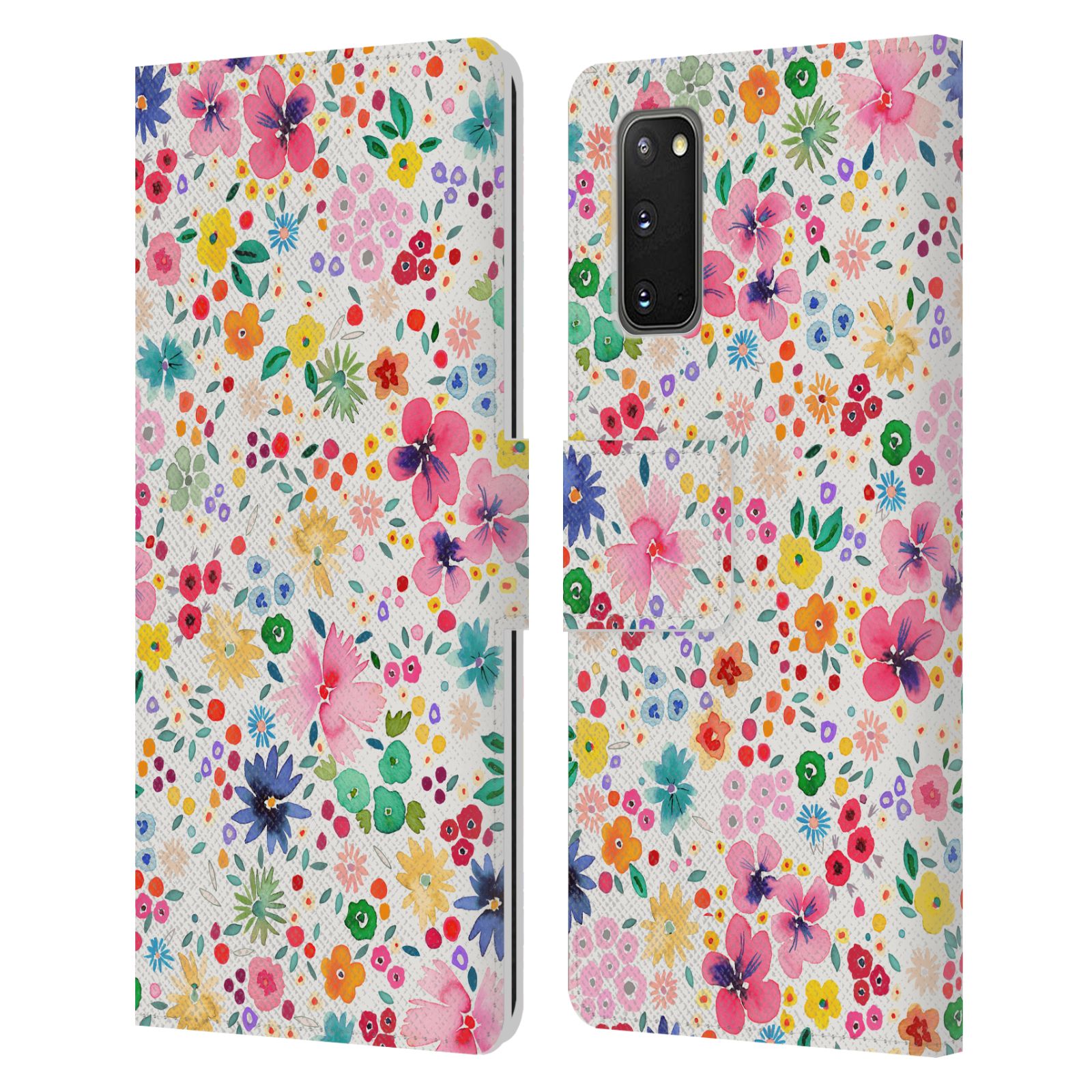 OFFICIAL NINOLA COLOURFUL PRINTS LEATHER BOOK WALLET CASE FOR SAMSUNG PHONES 2 - Picture 11 of 14