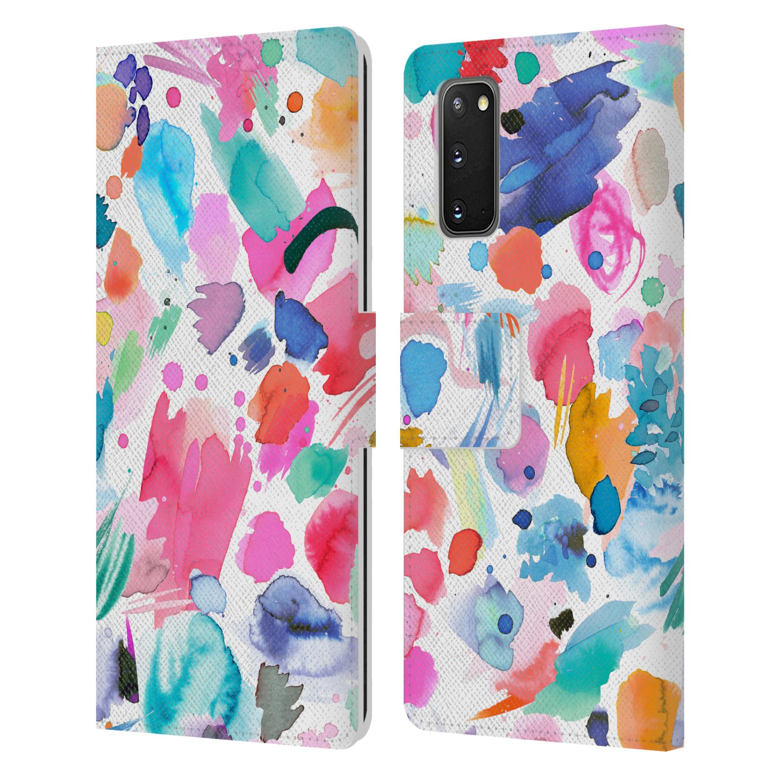OFFICIAL NINOLA COLOURFUL PRINTS LEATHER BOOK WALLET CASE FOR SAMSUNG PHONES 2 - Picture 12 of 14