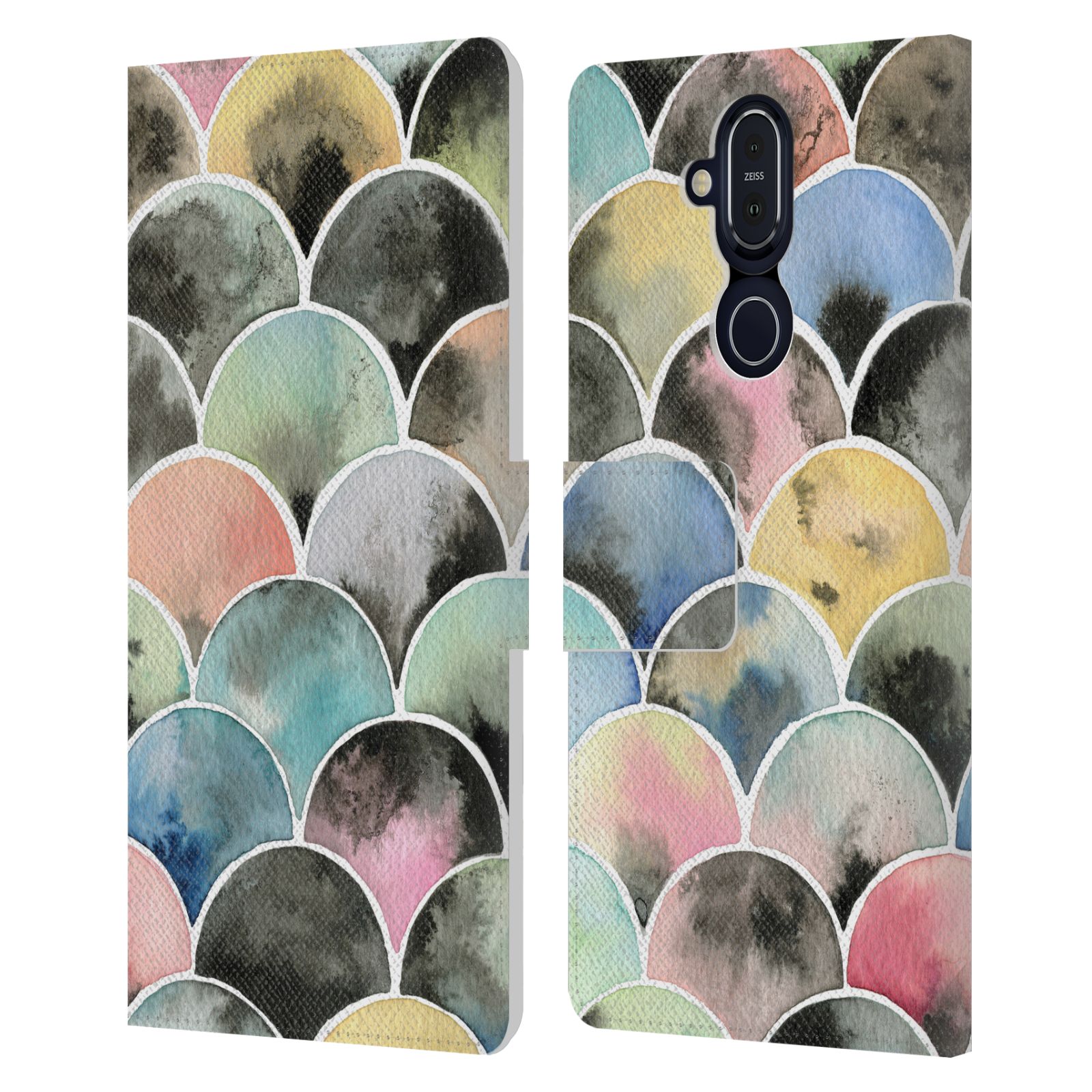 OFFICIAL NINOLA COLOURFUL PRINTS LEATHER BOOK WALLET CASE COVER FOR NOKIA PHONES - Picture 13 of 14