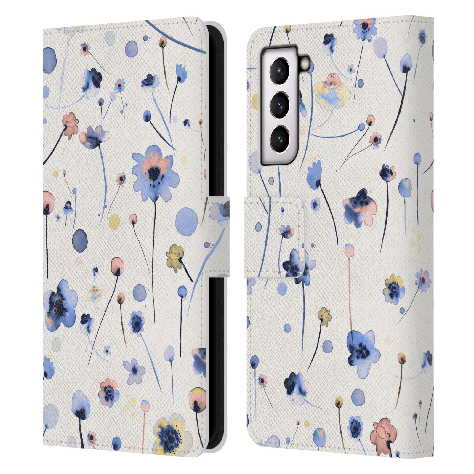 OFFICIAL NINOLA FLORAL LEATHER BOOK WALLET CASE FOR SAMSUNG PHONES 4 - Picture 8 of 21