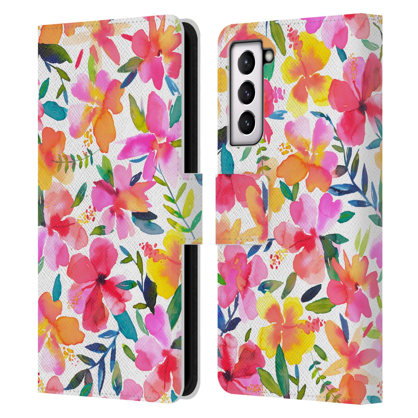 OFFICIAL NINOLA FLORAL LEATHER BOOK WALLET CASE FOR SAMSUNG PHONES 4 - Picture 11 of 21