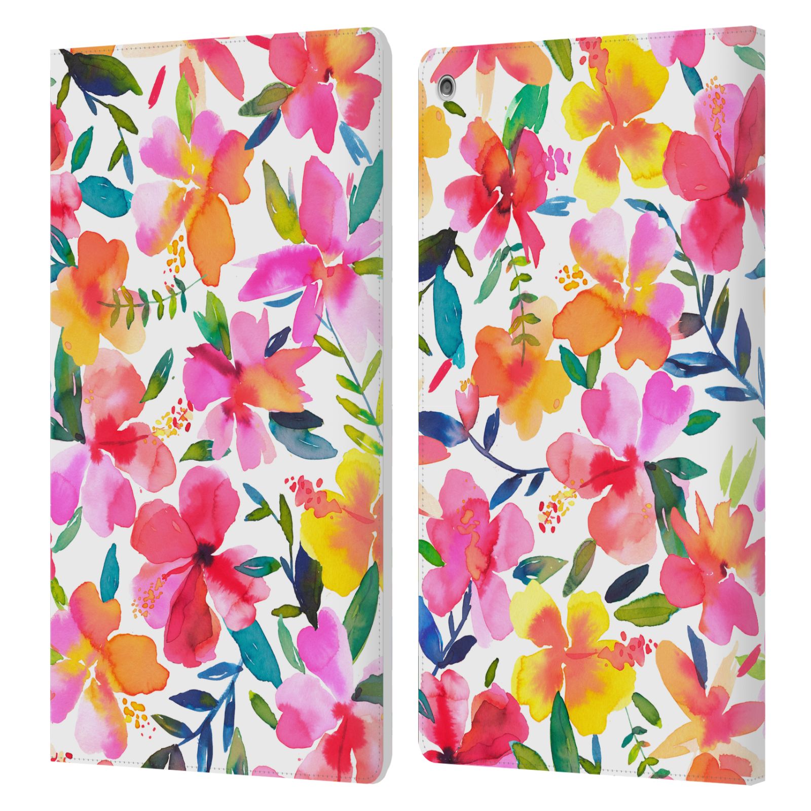 OFFICIAL NINOLA FLORAL LEATHER BOOK WALLET CASE COVER FOR AMAZON FIRE - Picture 11 of 21