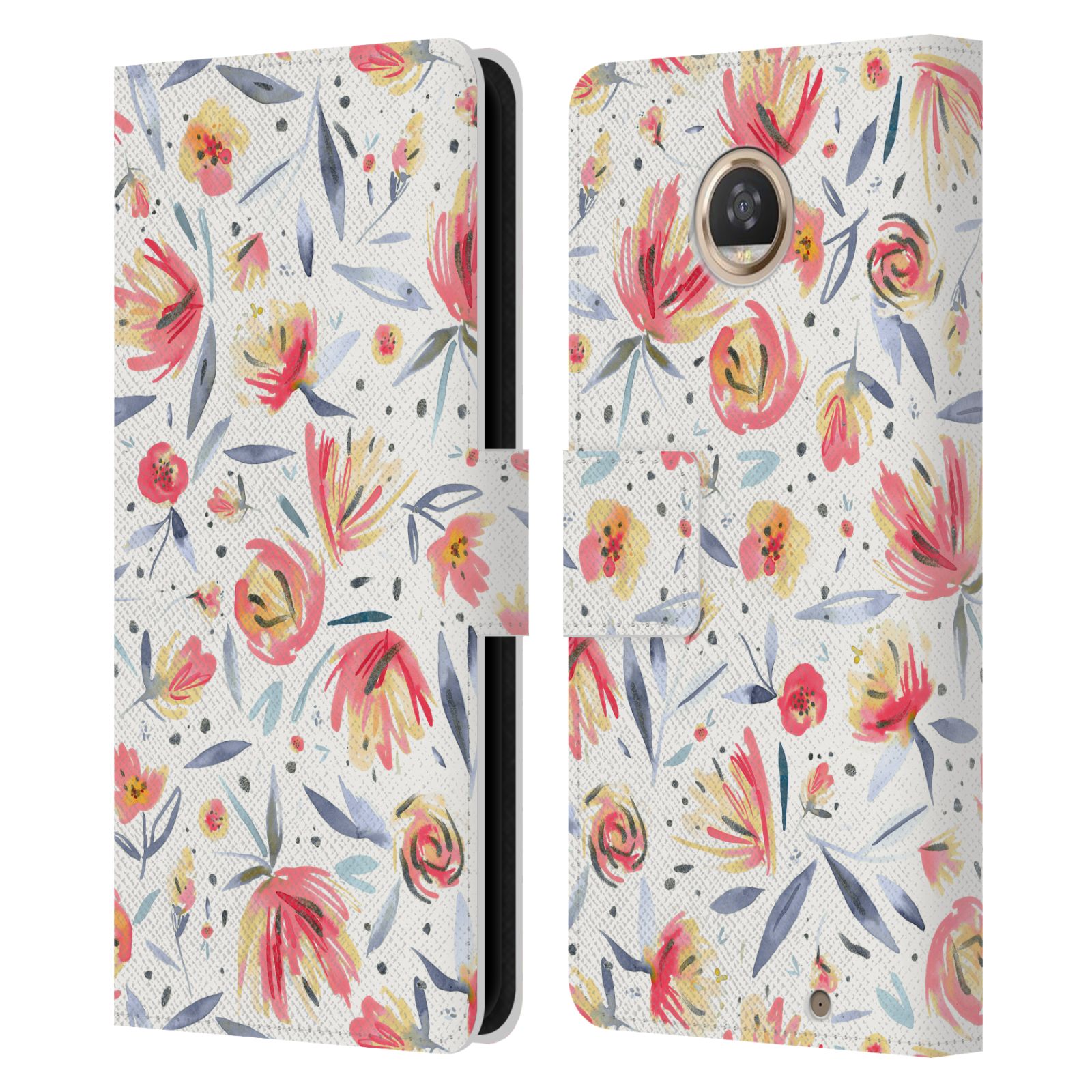 OFFICIAL NINOLA FLORAL LEATHER BOOK WALLET CASE COVER FOR MOTOROLA PHONES 2 - 第 10/18 張圖片