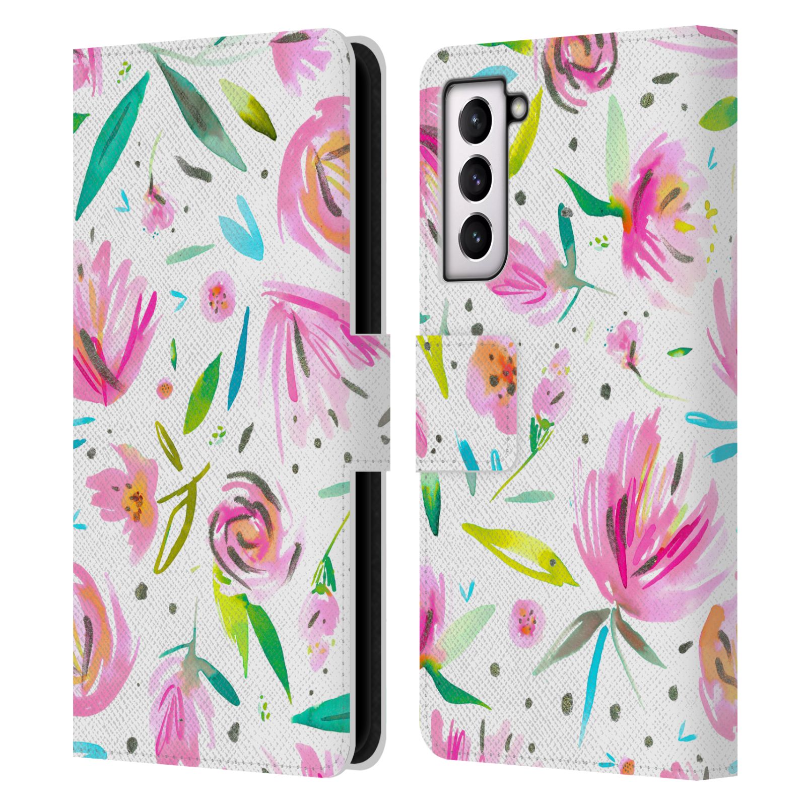 OFFICIAL NINOLA FLORAL LEATHER BOOK WALLET CASE FOR SAMSUNG PHONES 4 - Picture 14 of 21
