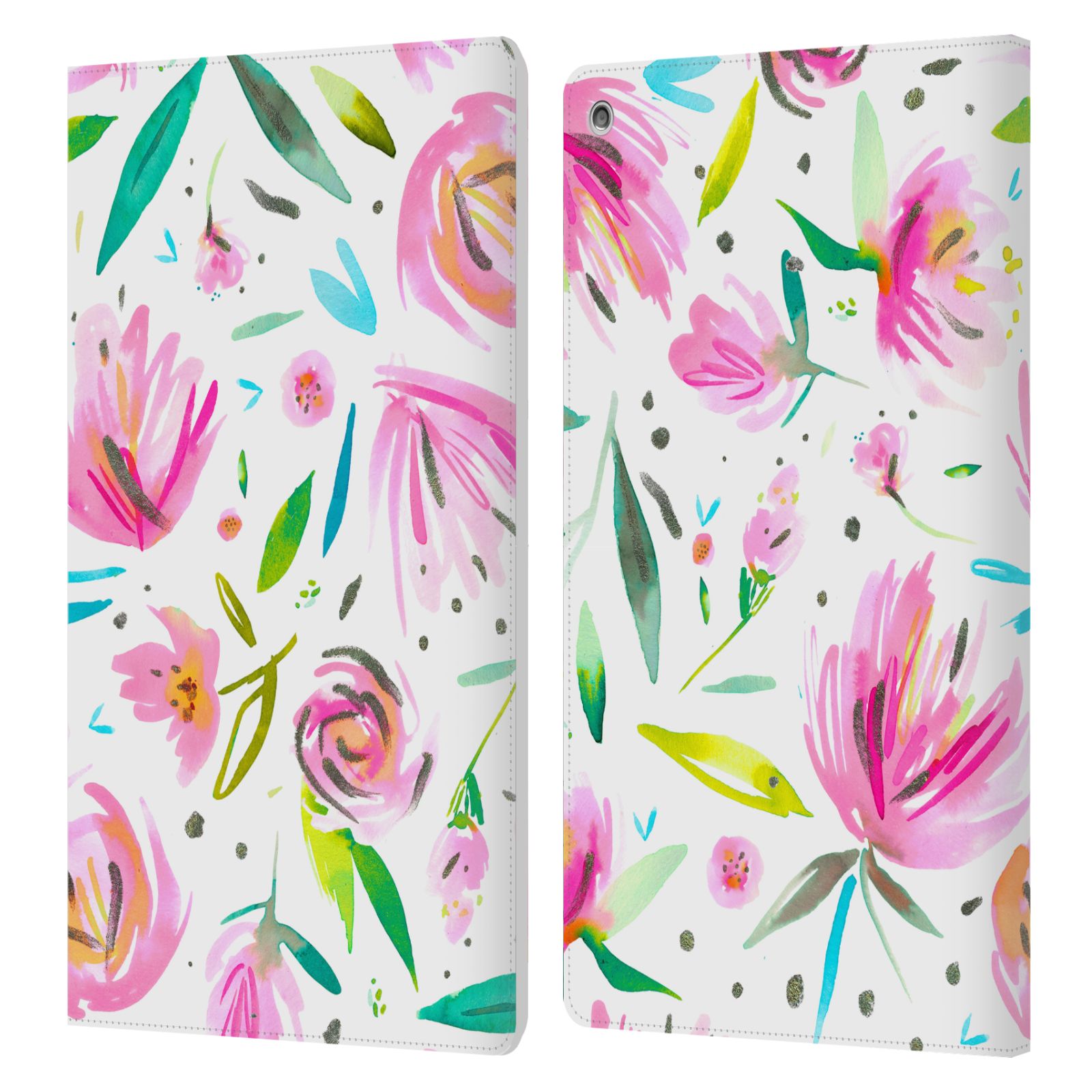 OFFICIAL NINOLA FLORAL LEATHER BOOK WALLET CASE COVER FOR AMAZON FIRE - Picture 14 of 21